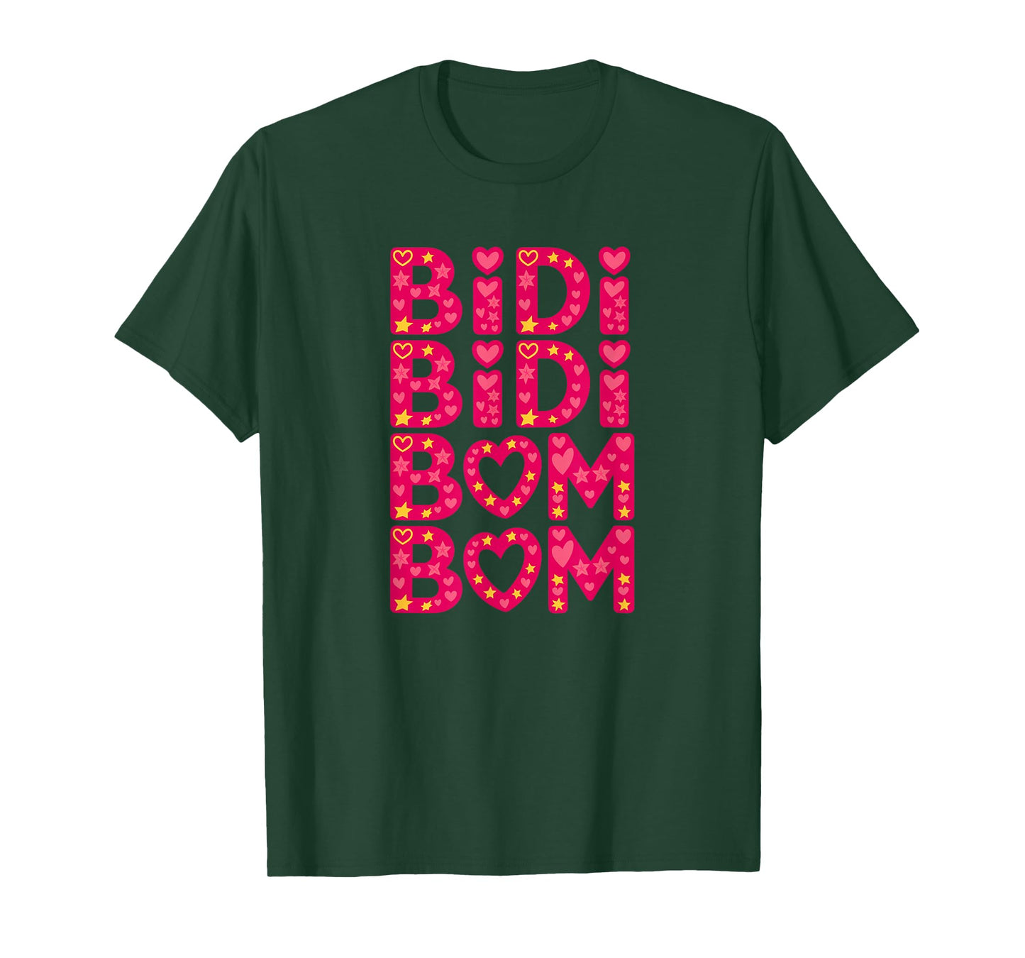 Cute Funny Latina Bidi Bidi Bom Bom Hearts & Love Design T-Shirt