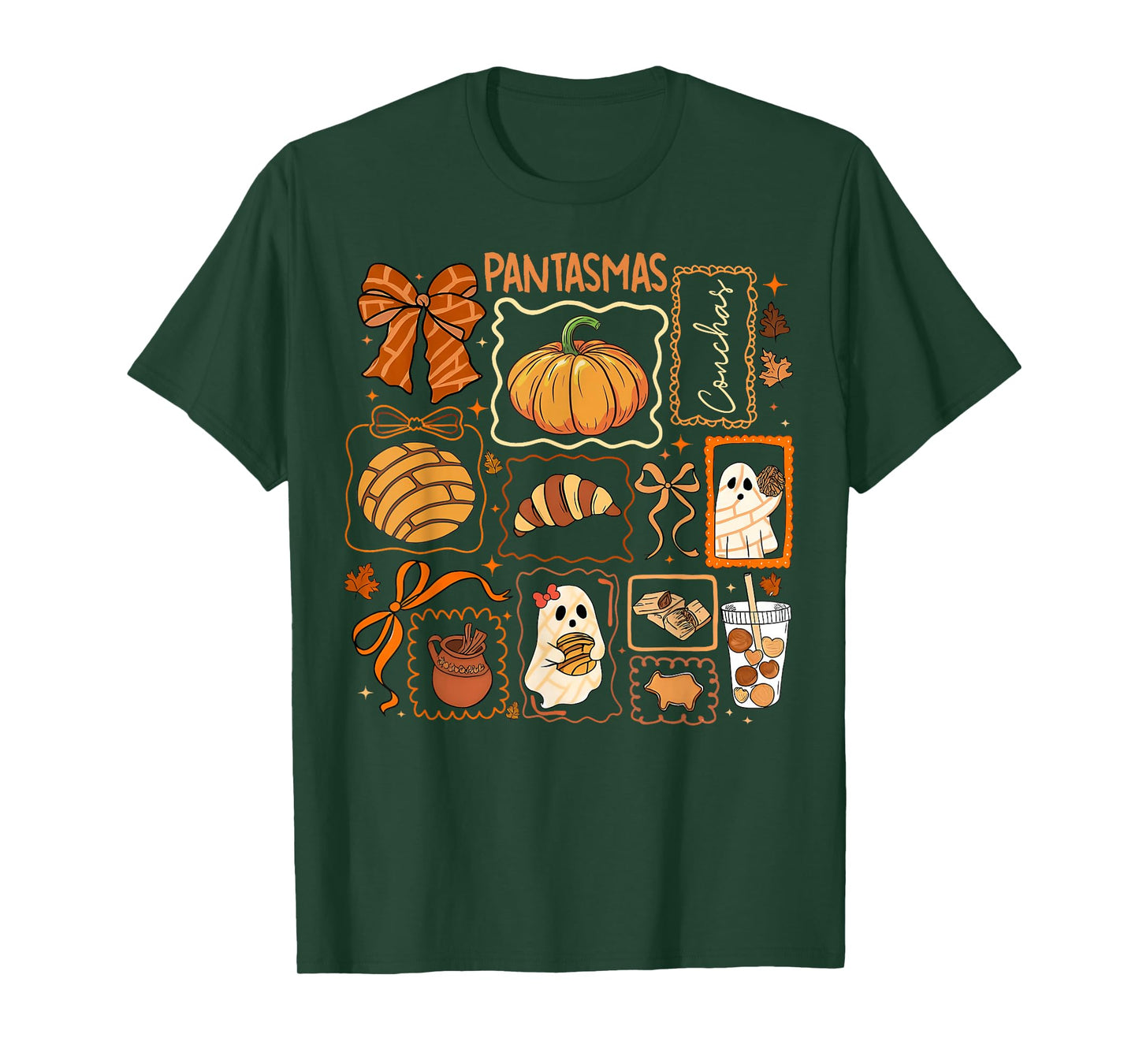 Pantasmas Mexican Spanish Halloween Vibes Spooky Season T-Shirt