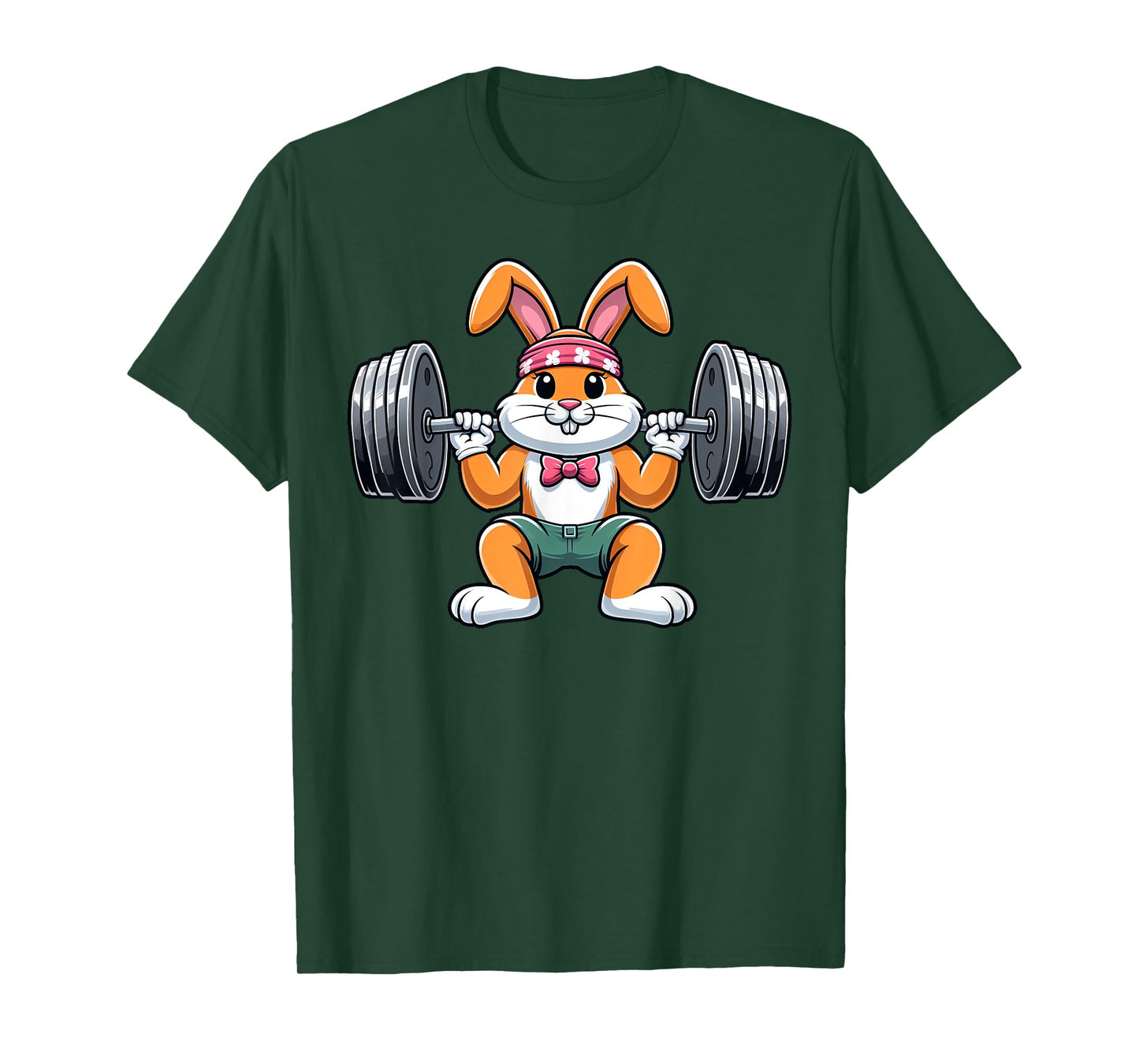 Weightlifing Funny Fitness Workout Gym Bunny Easter Day T-Shirt