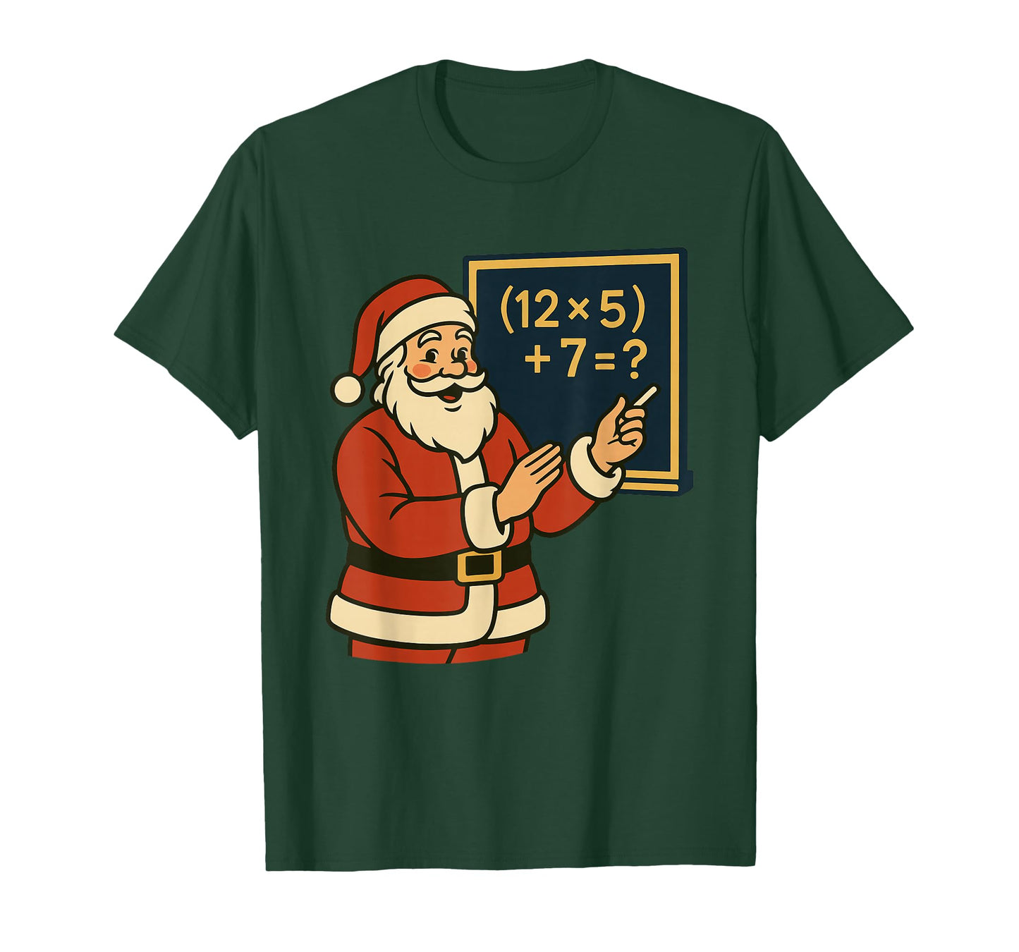 67 Teacher Santa Christmas Six Seven Meme Brainrot Math Xmas T-Shirt