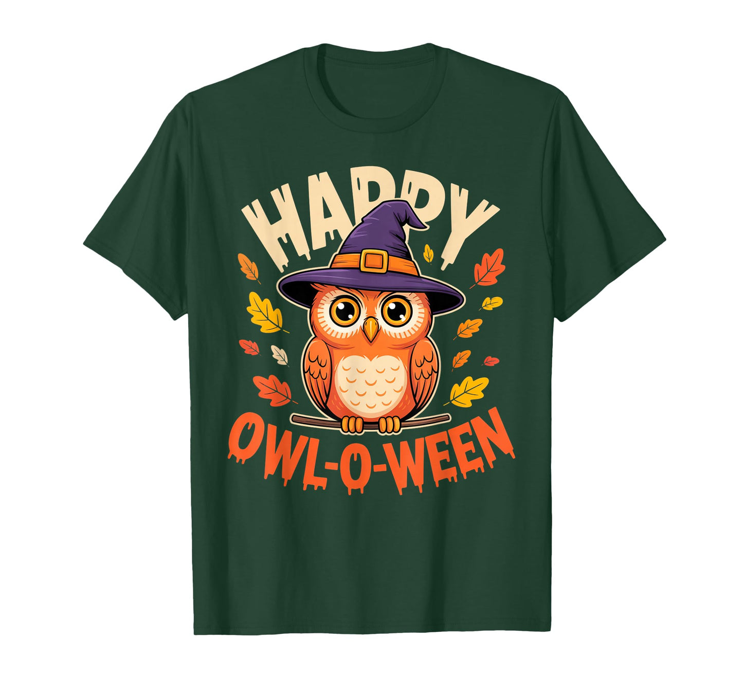 Happy Owl-O-Ween Cute Owl Lover Halloween Squad Costume T-Shirt