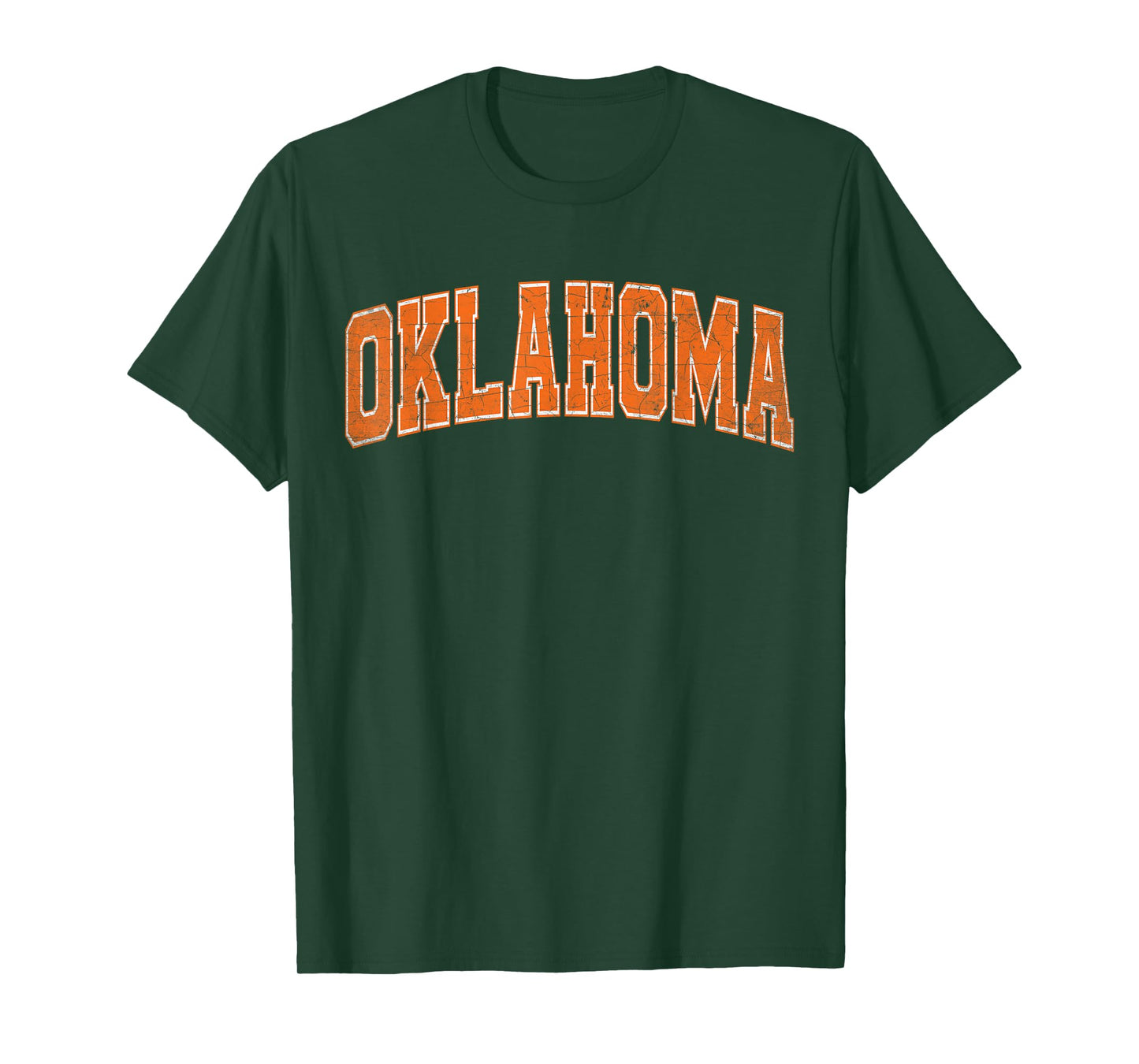 Oklahoma State Retro Orange Varsity Vintage Text T-Shirt