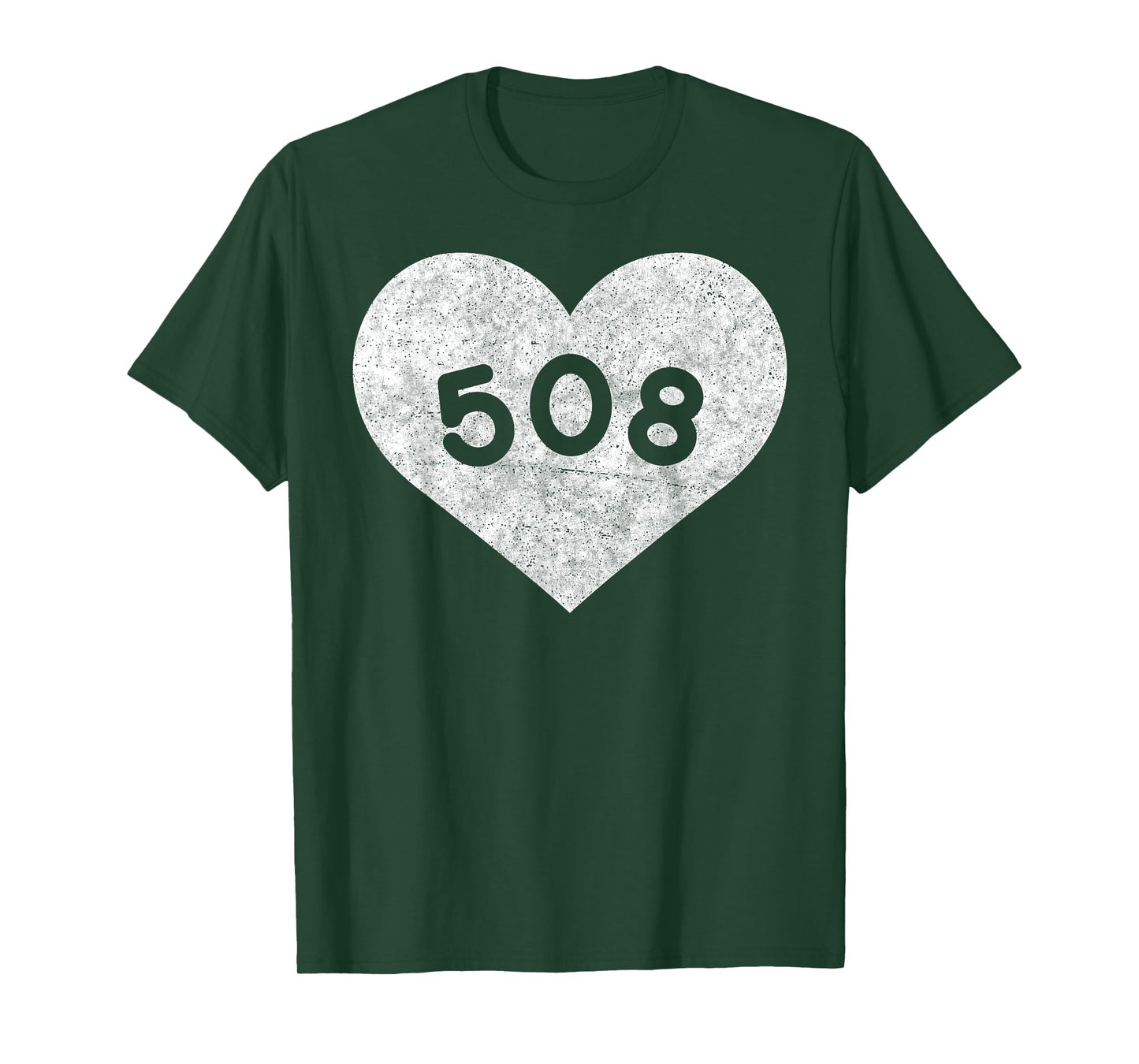 Massachusetts Area Code 508 Heart Shirt State Gift T-Shirt