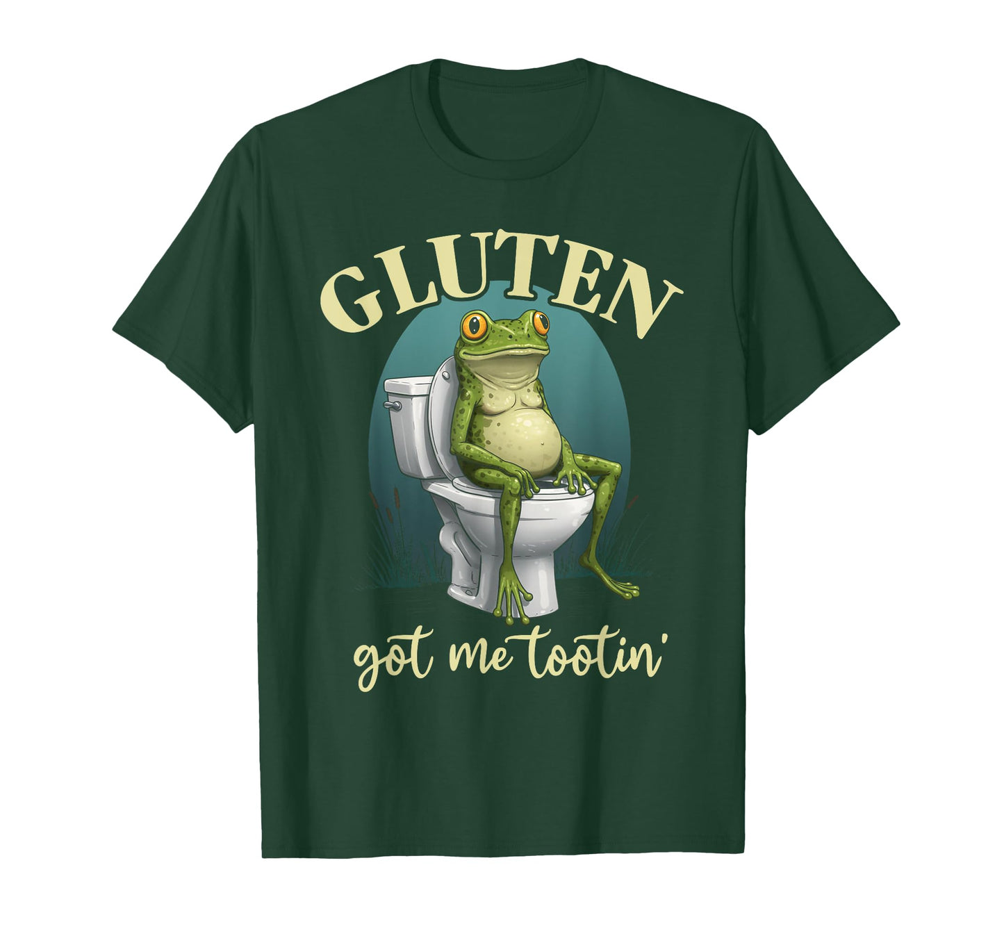 Gluten Got Me Tootin Funny Sarcastic Gluten Tolerance Meme T-Shirt