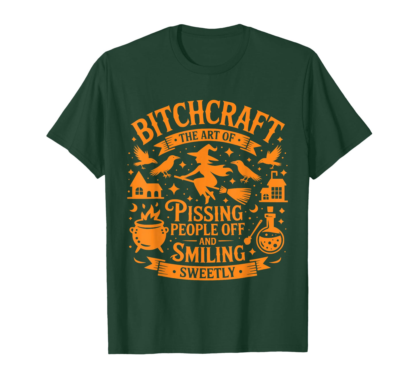 Bitchcraft Funny Witch Halloween T-Shirt