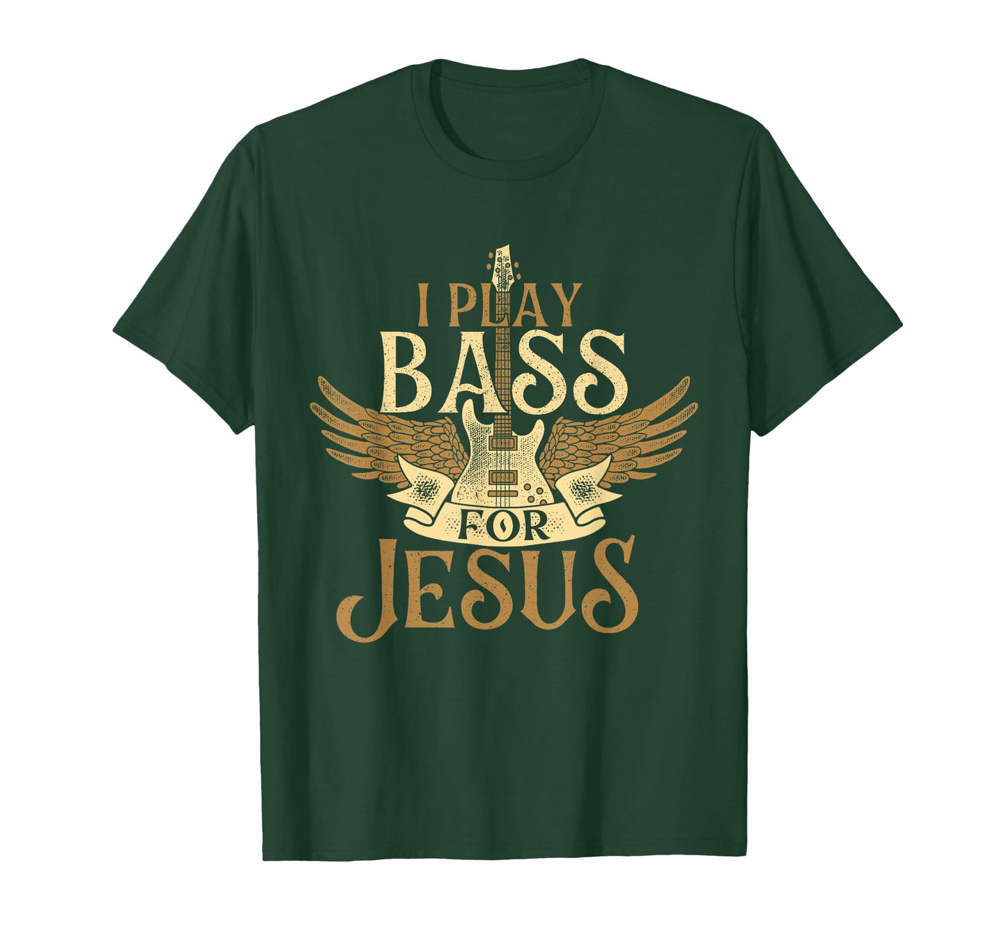 I Play Bass For Jesus - Bassist Musician Bass Guitar Music T-Shirt