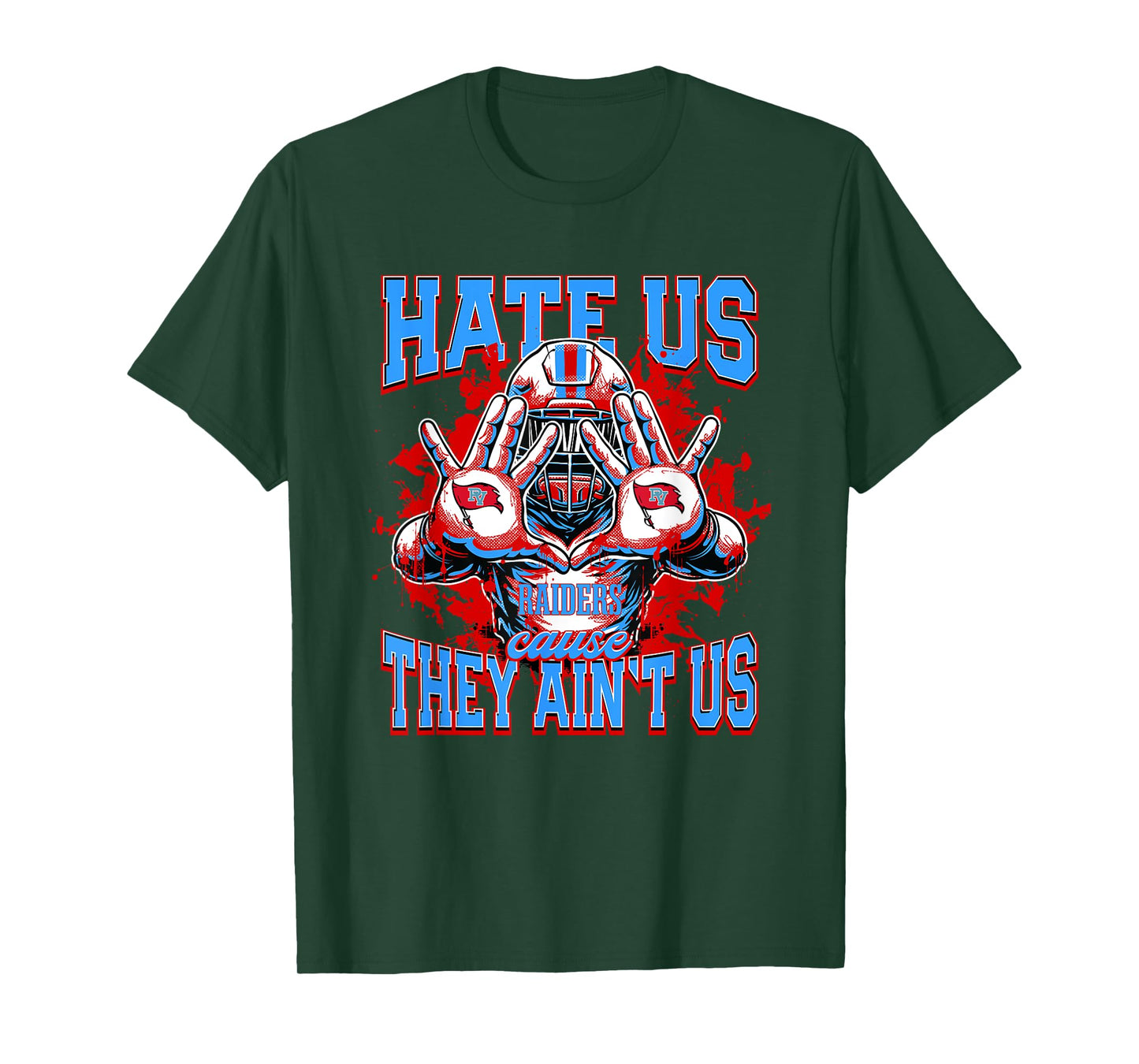 Pleasant Valley Raiders Logo Hate Us Cause They Ain't HS T-Shirt