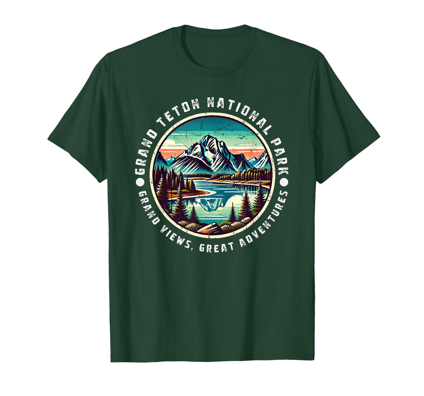 Grand Teton National Park Grand Views Vintage Design T-Shirt