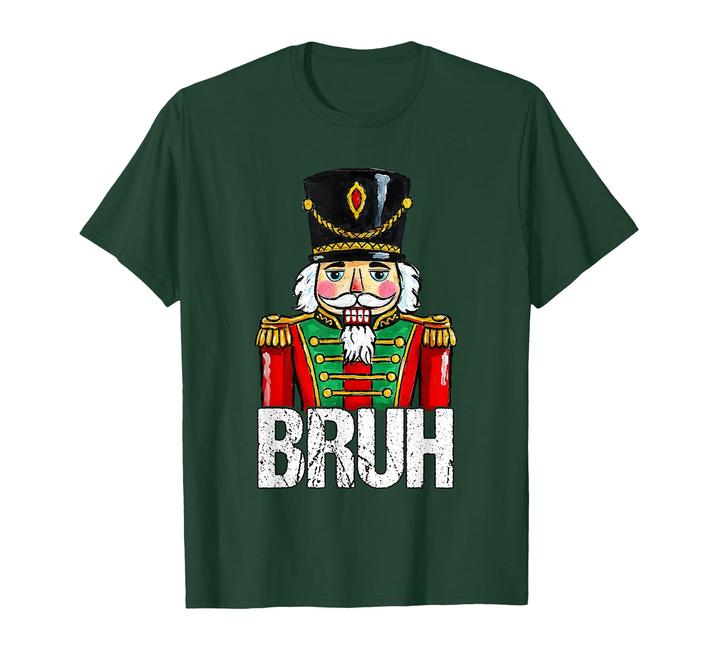 Bruh Christmas Nutcracker Santa Claus Holiday Xmas Mens Boys T-Shirt