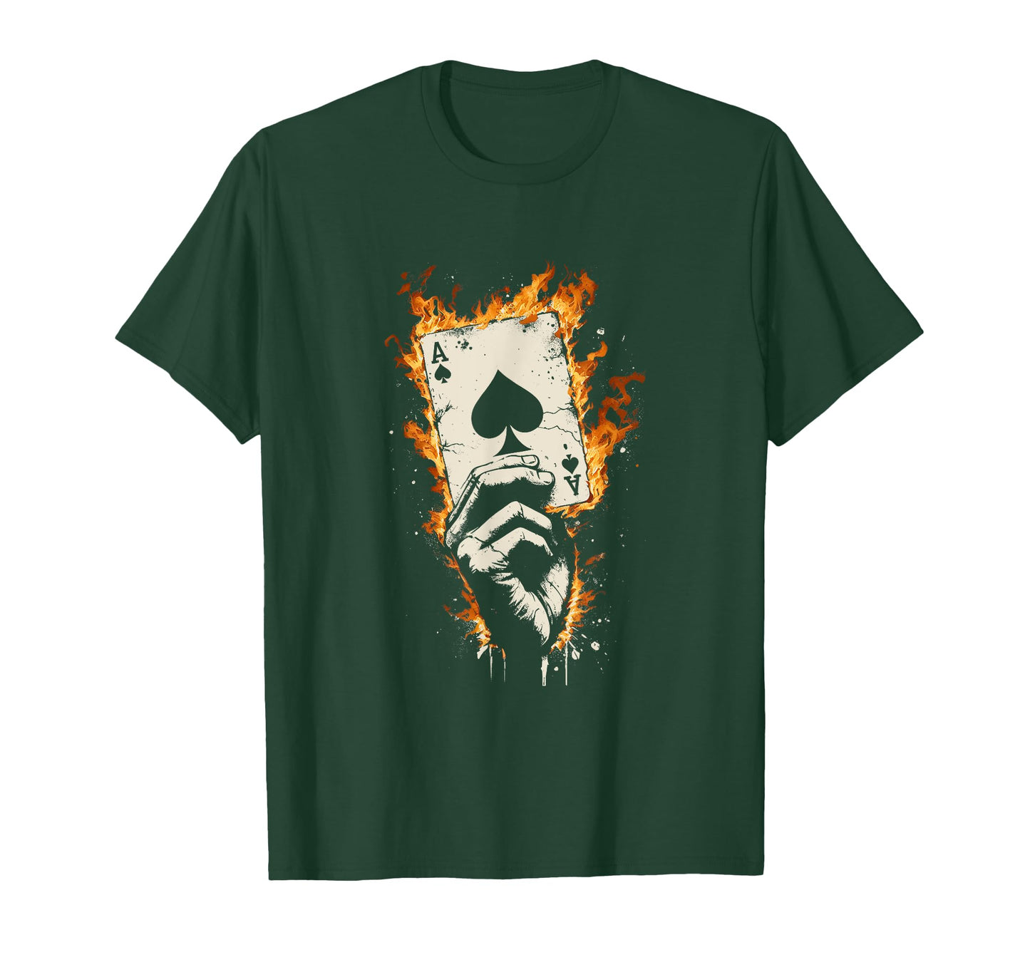 Ace Of Spades Burning - Vintage Favorite Card Game Lover T-Shirt