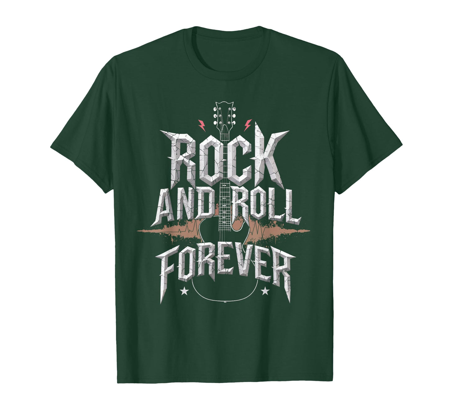 Rock and Roll Guitar Vintage ROCK Music T-Shirt