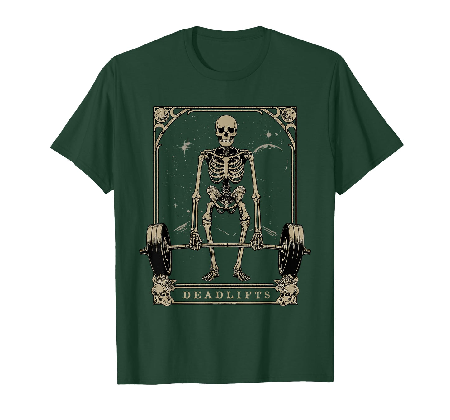 Tarot Card Deadlift Shirt Deadlifts Gym Workout Occult T-Shirt
