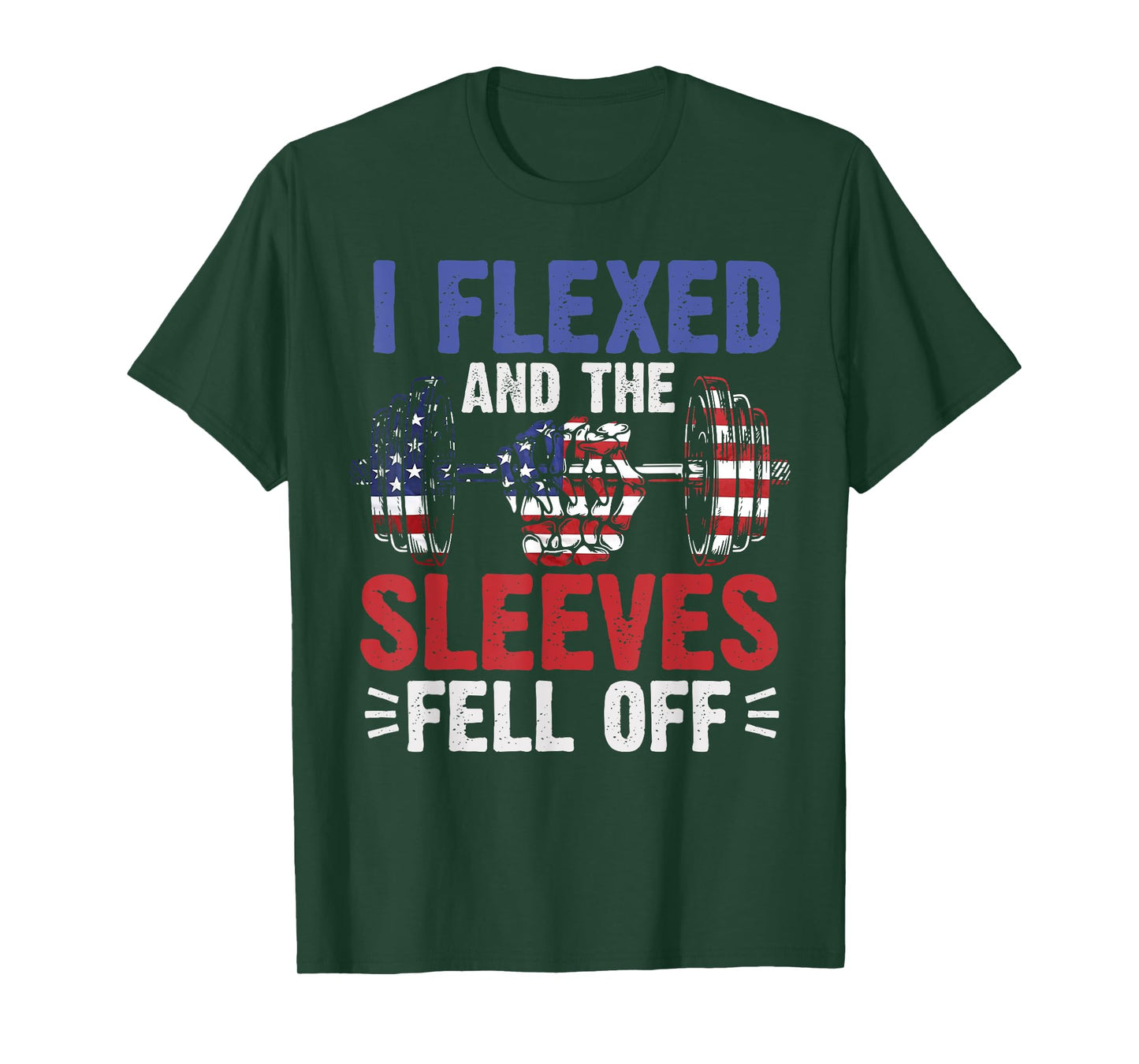 I Flexed and The Sleeves Fell Off Funny Mens Fitness Gymer T-Shirt