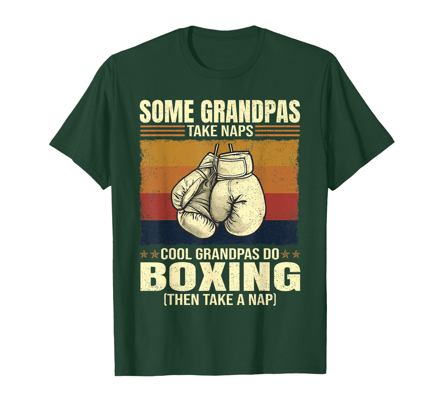 Some Grandpas Take Naps Cool Grandpas Do Boxing T-Shirt