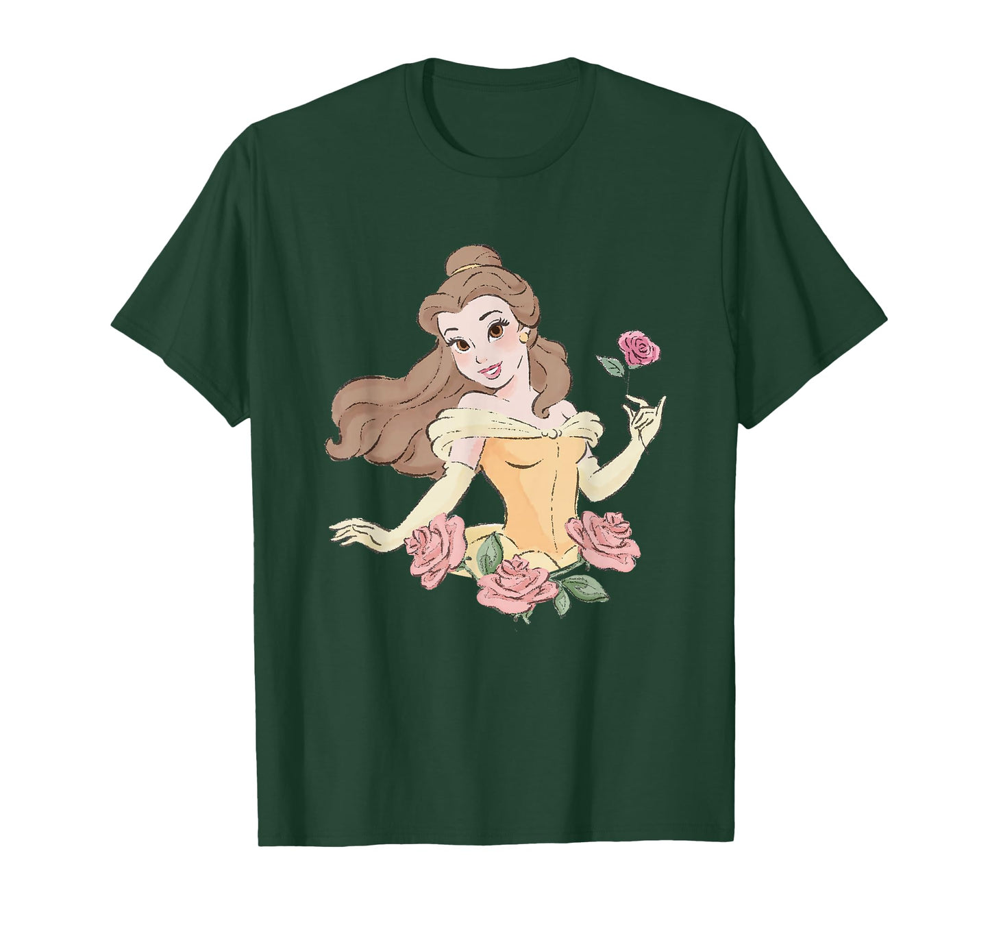 Disney Beauty and the Beast Belle With Roses T-Shirt