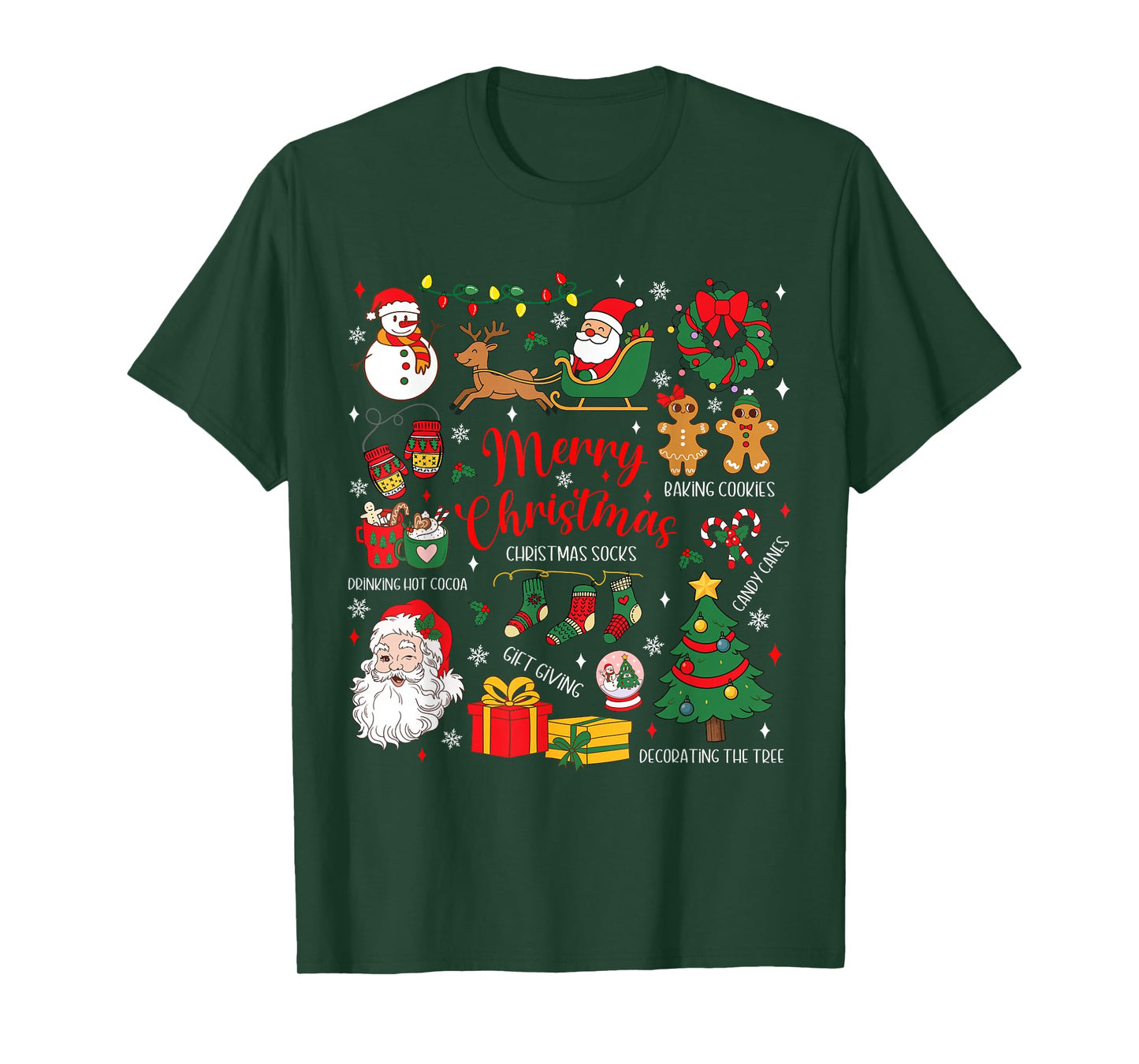 Merry Christmas Retro Santa Claus Tis The Season Christmas T-Shirt