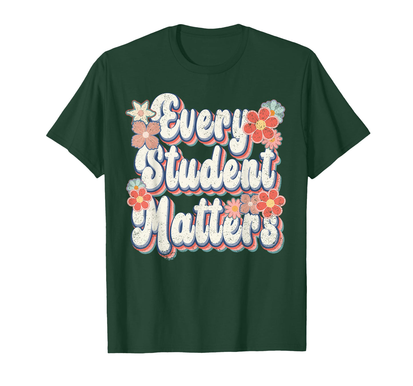 Retro Vintage Every Student Matters Teacher Paraprofessional T-Shirt