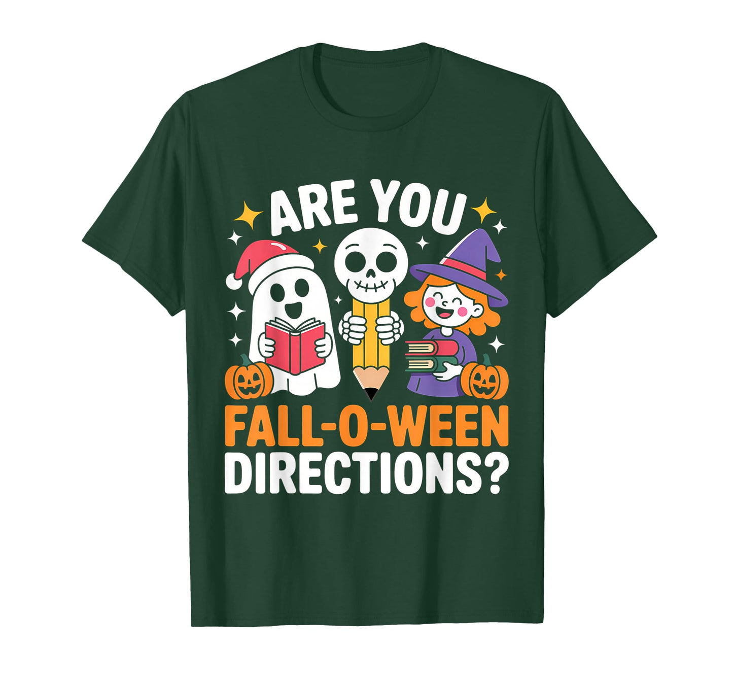 Funny Halloween Teacher Joke are You Fall O Ween Directions T-Shirt