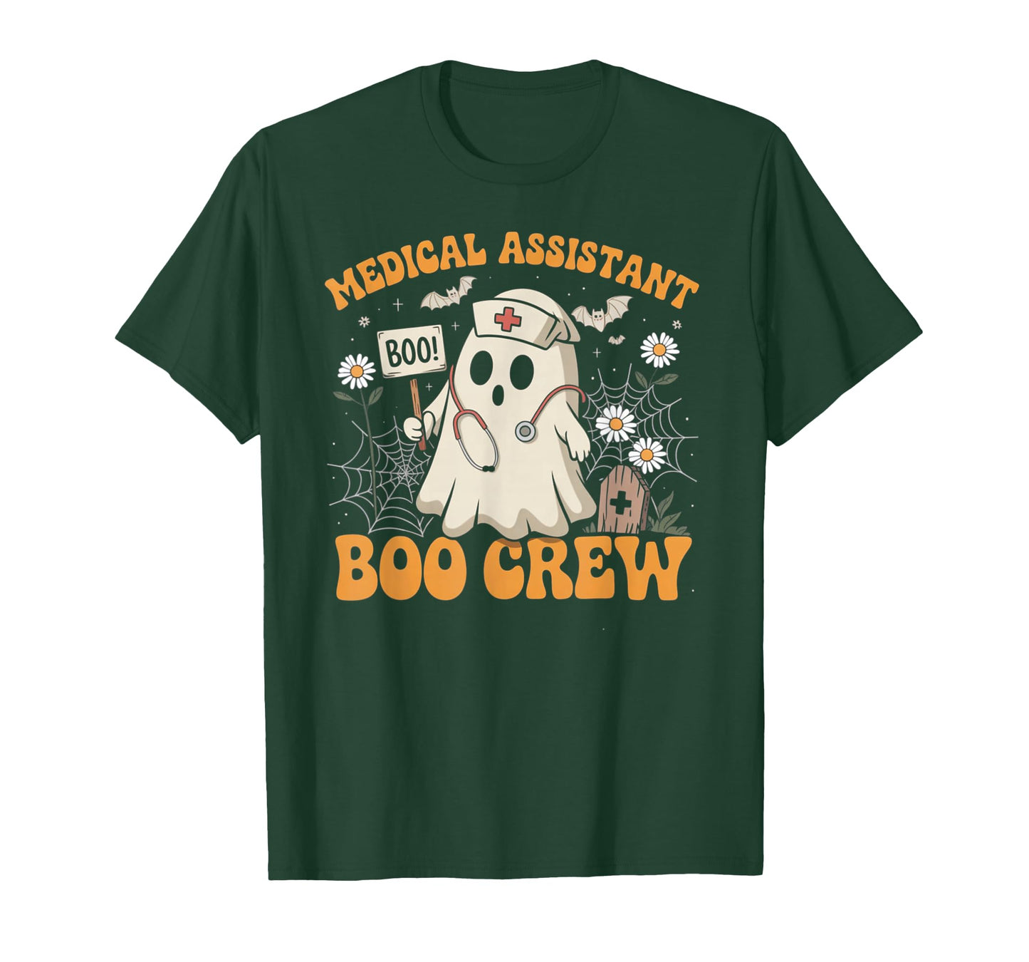 Medical Assistant Boo Crew Ghost Halloween Costumes Gifts T-Shirt