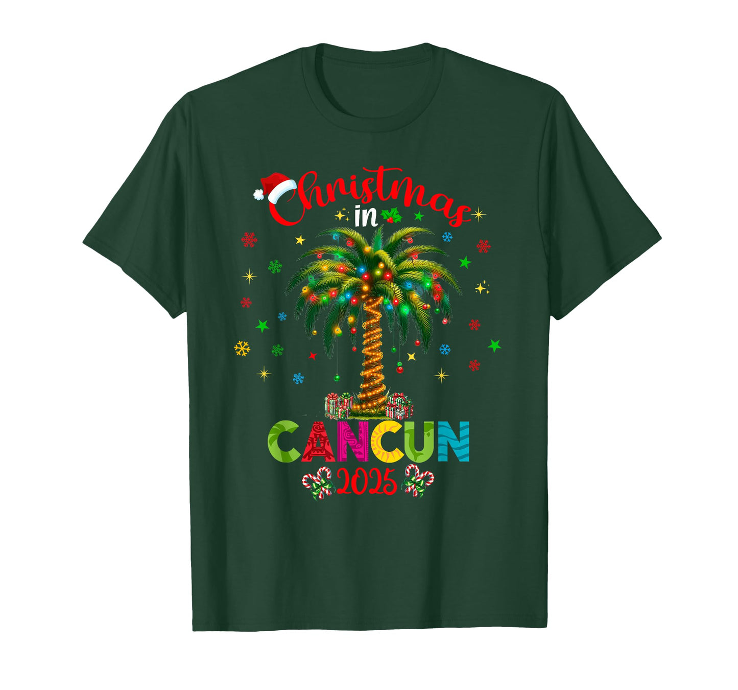 Mexico Cancun Cabo Christmas Trip Family Reunion Tropical T-Shirt