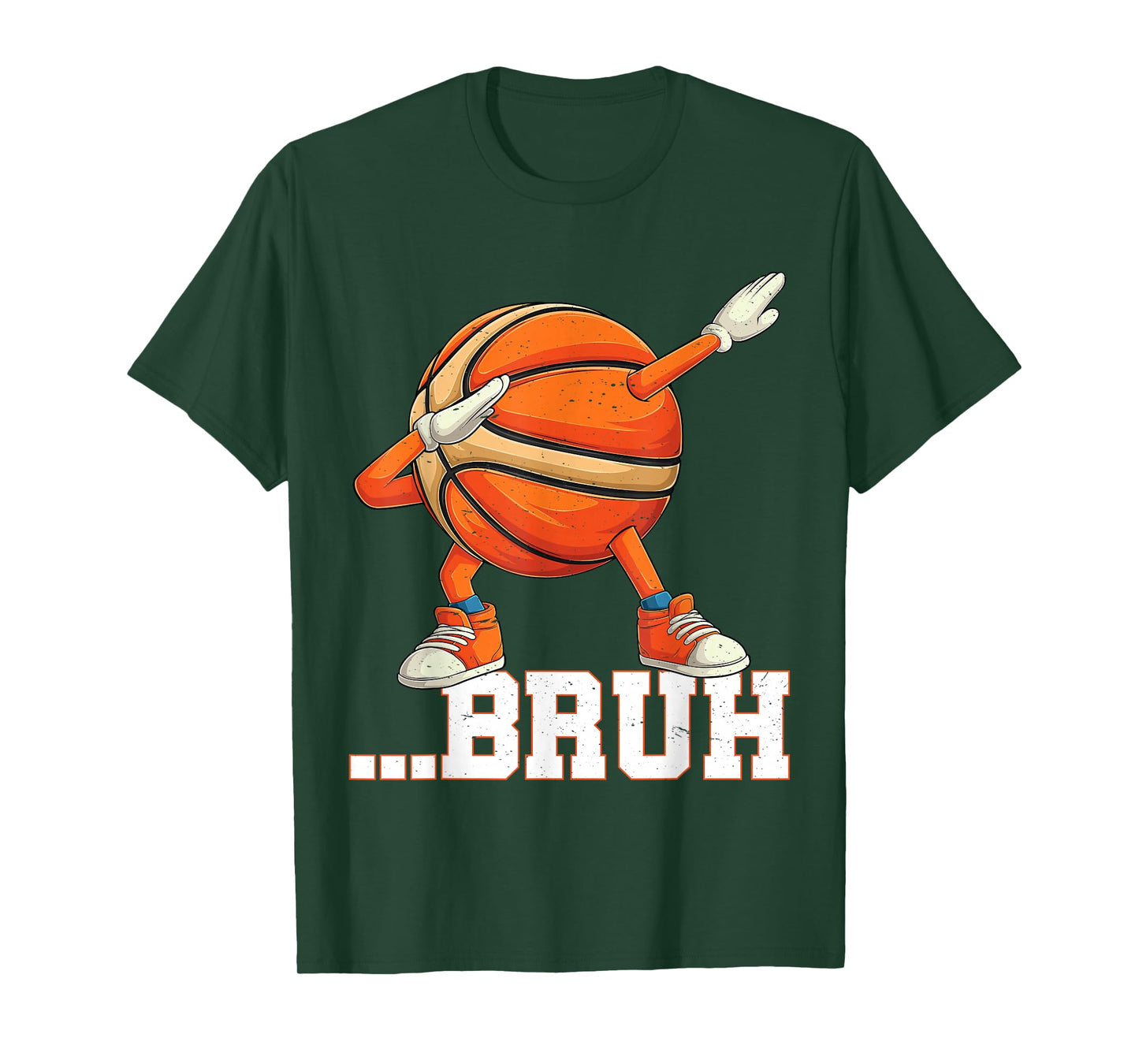 Dabbing Basketball Ball Bruh Funny Boys Sports Player T-Shirt