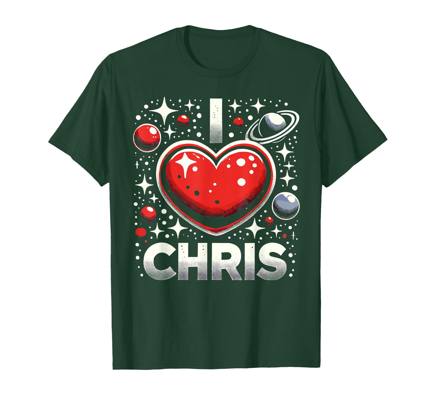 I Love Chris Red Heart I Heart Chris T-Shirt
