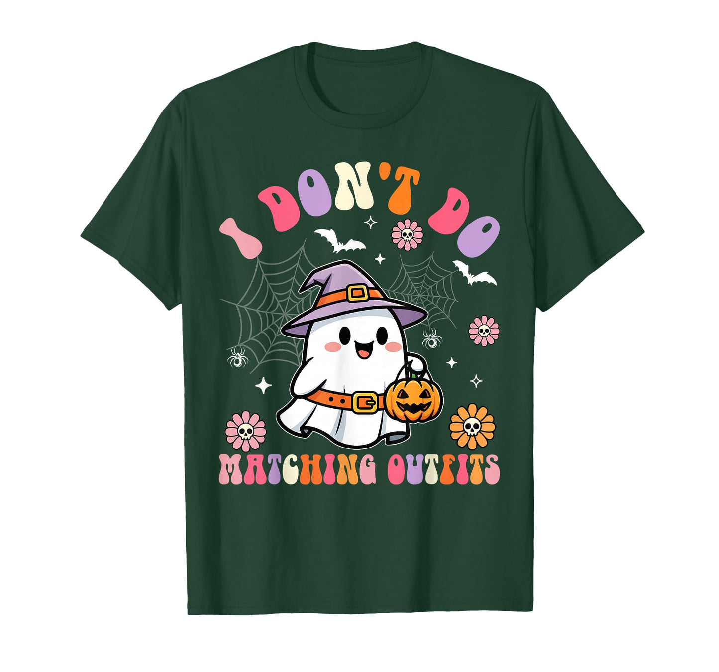 Matching Couple Halloween Spooky Boo Crew for Two T-Shirt