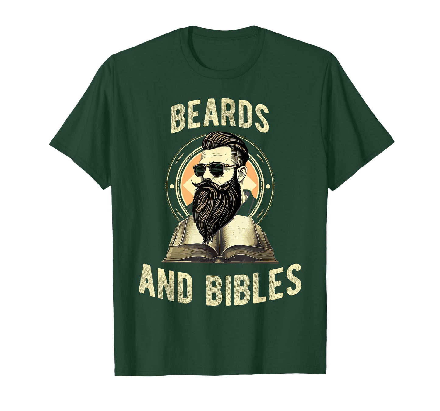 Beards and Bibles Christian Man T-Shirt