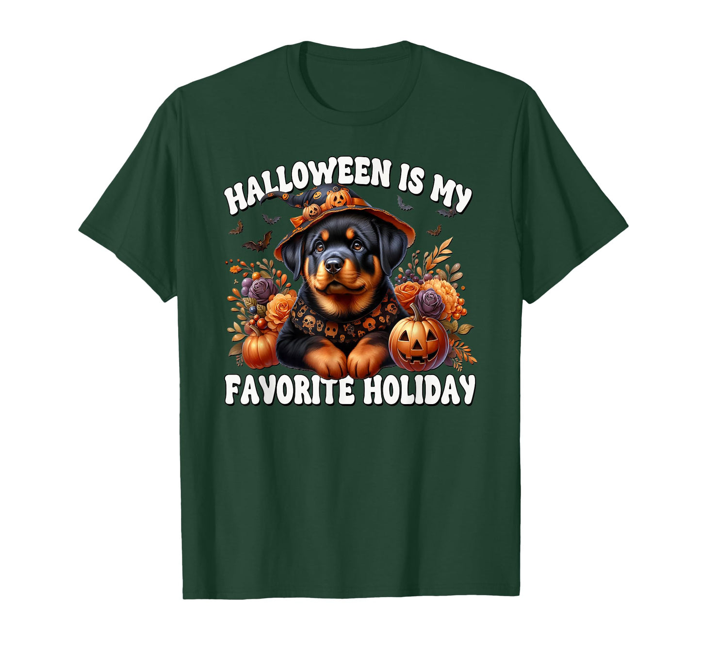 Cute Rottweiler Halloween is My Favorite Holiday for Dog Mom T-Shirt