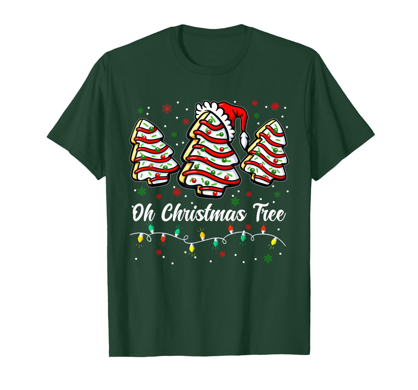 Oh Christmas Tree Cake Santa Christmas Xmas Men Women Kid T-Shirt
