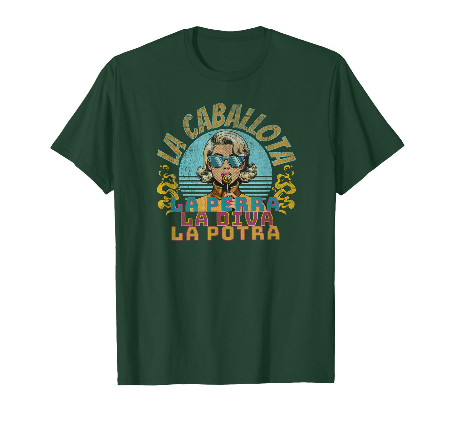 Reggaeton 90s Vintage Girldfriend La Caballota Latin Dancing T-Shirt