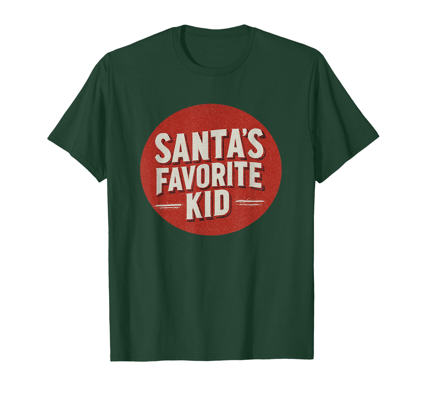 Pretty Santa's Favorite Kid Emblem for Boys and Girls T-Shirt