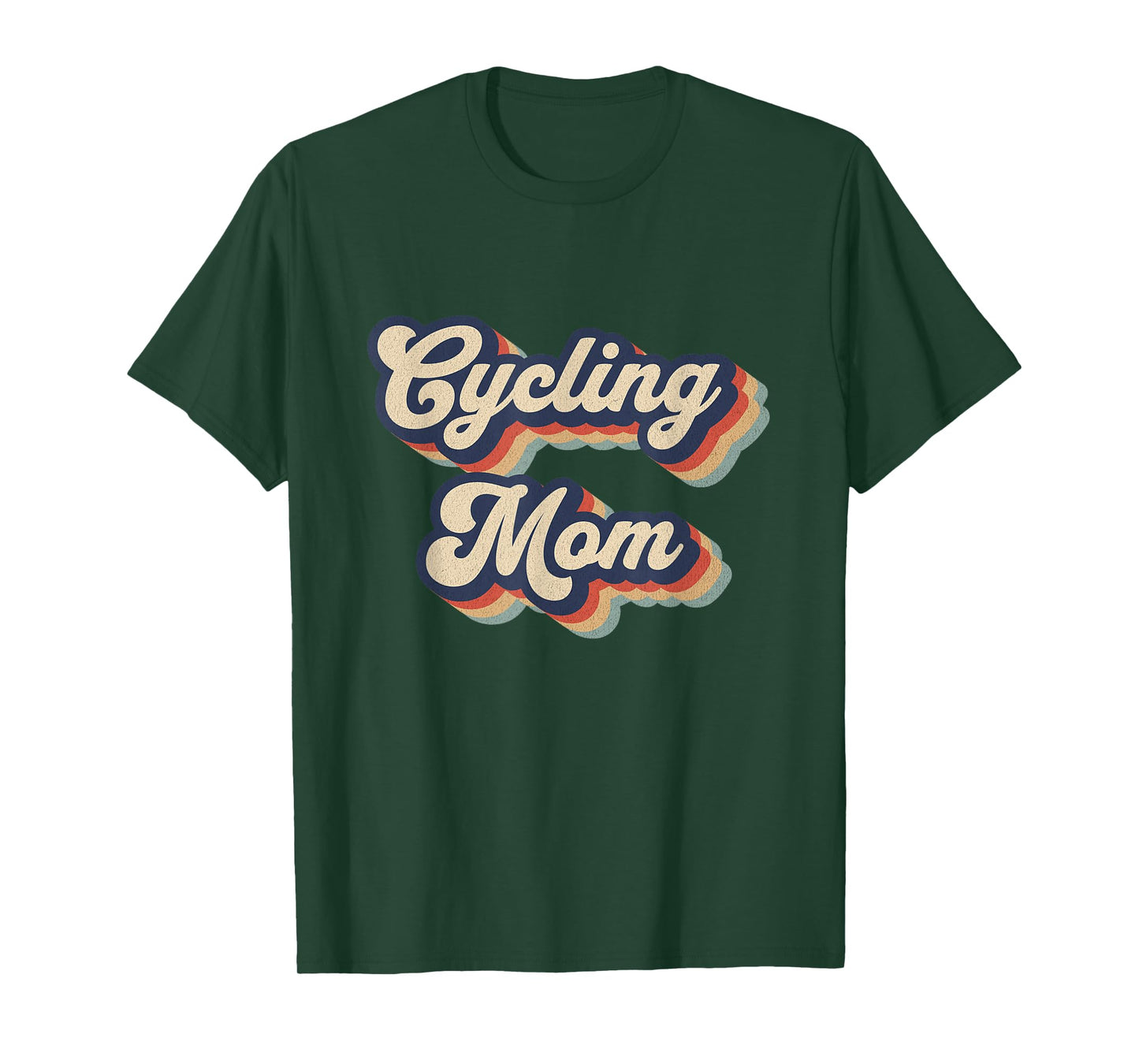 Cycling Mom Bicycle Riding Cyclist Womens T-Shirt