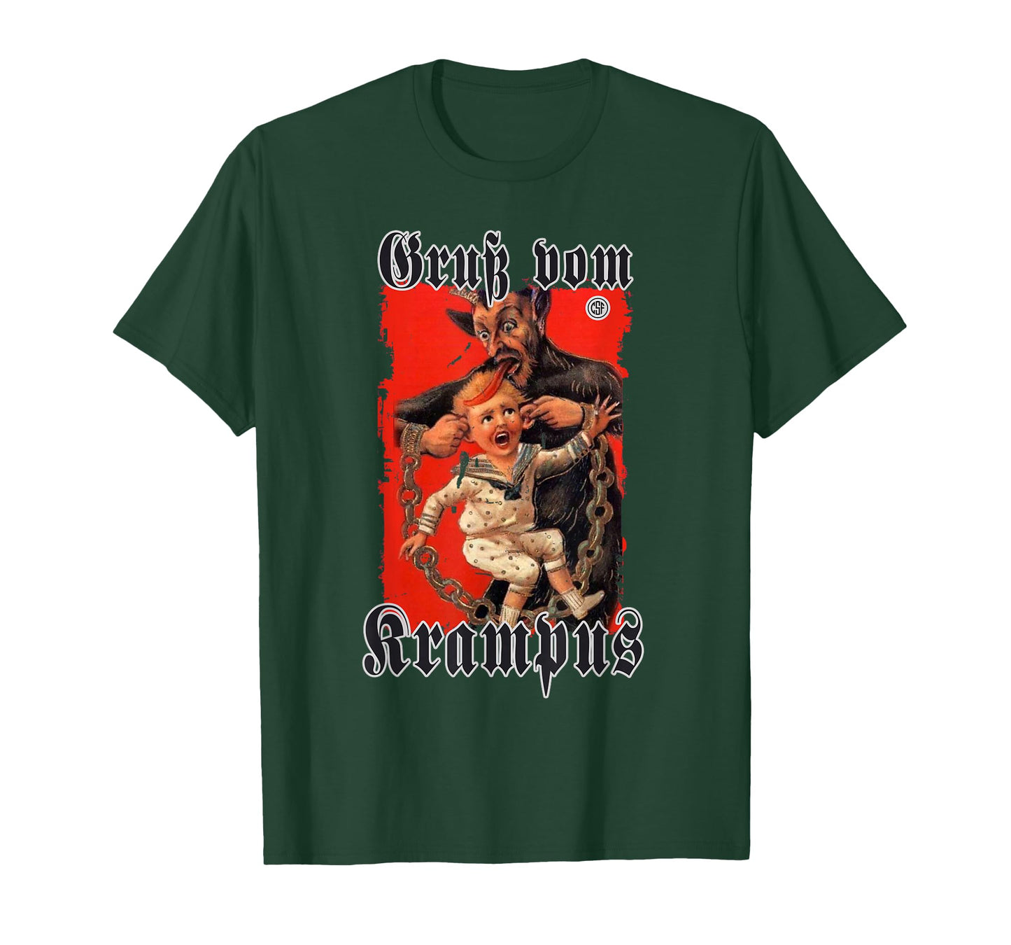 Greeting from Krampus Christmas Legend Figure T-Shirt