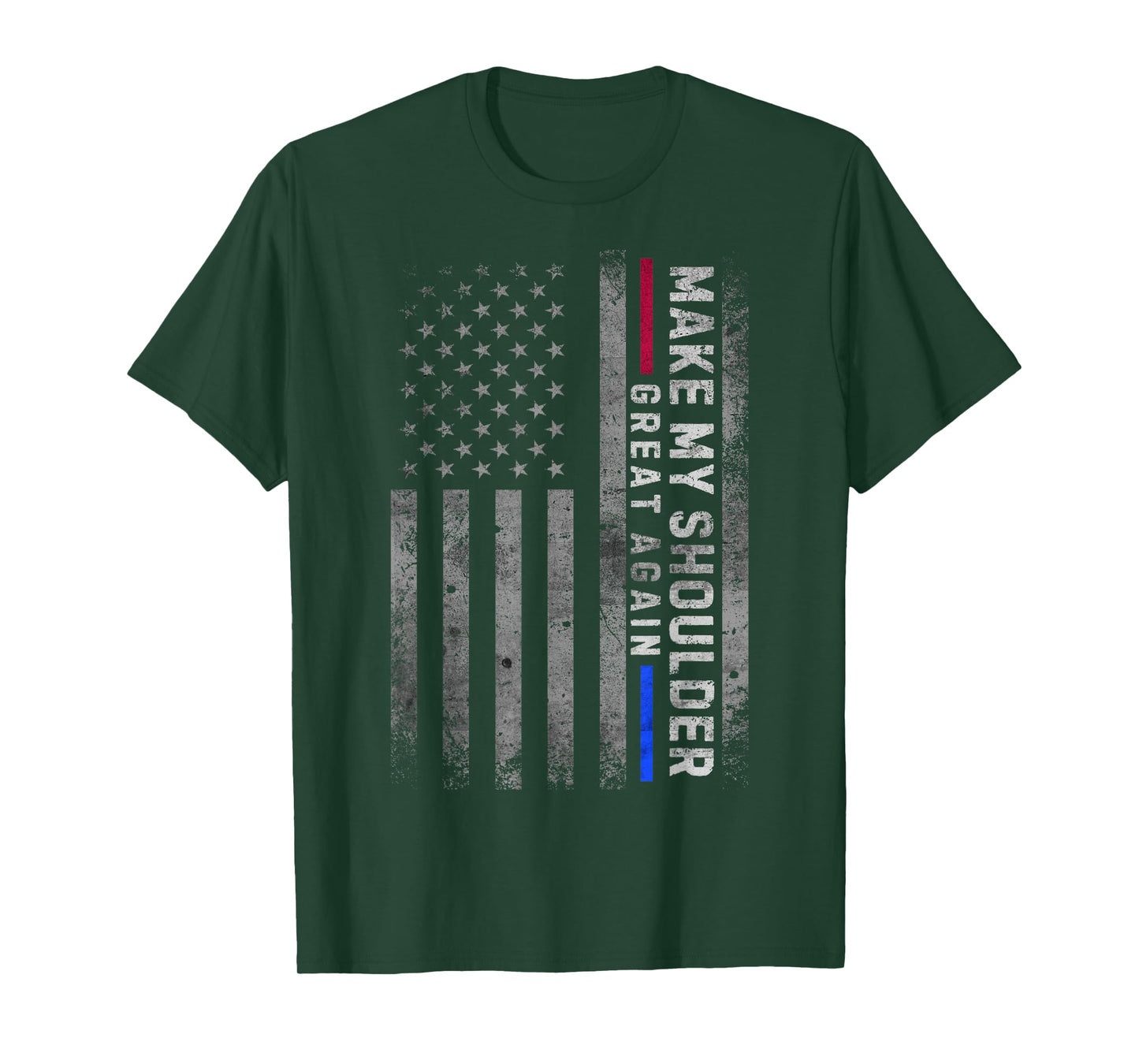 Make my Shoulder Great Again Vintage American Flag Surgery T-Shirt