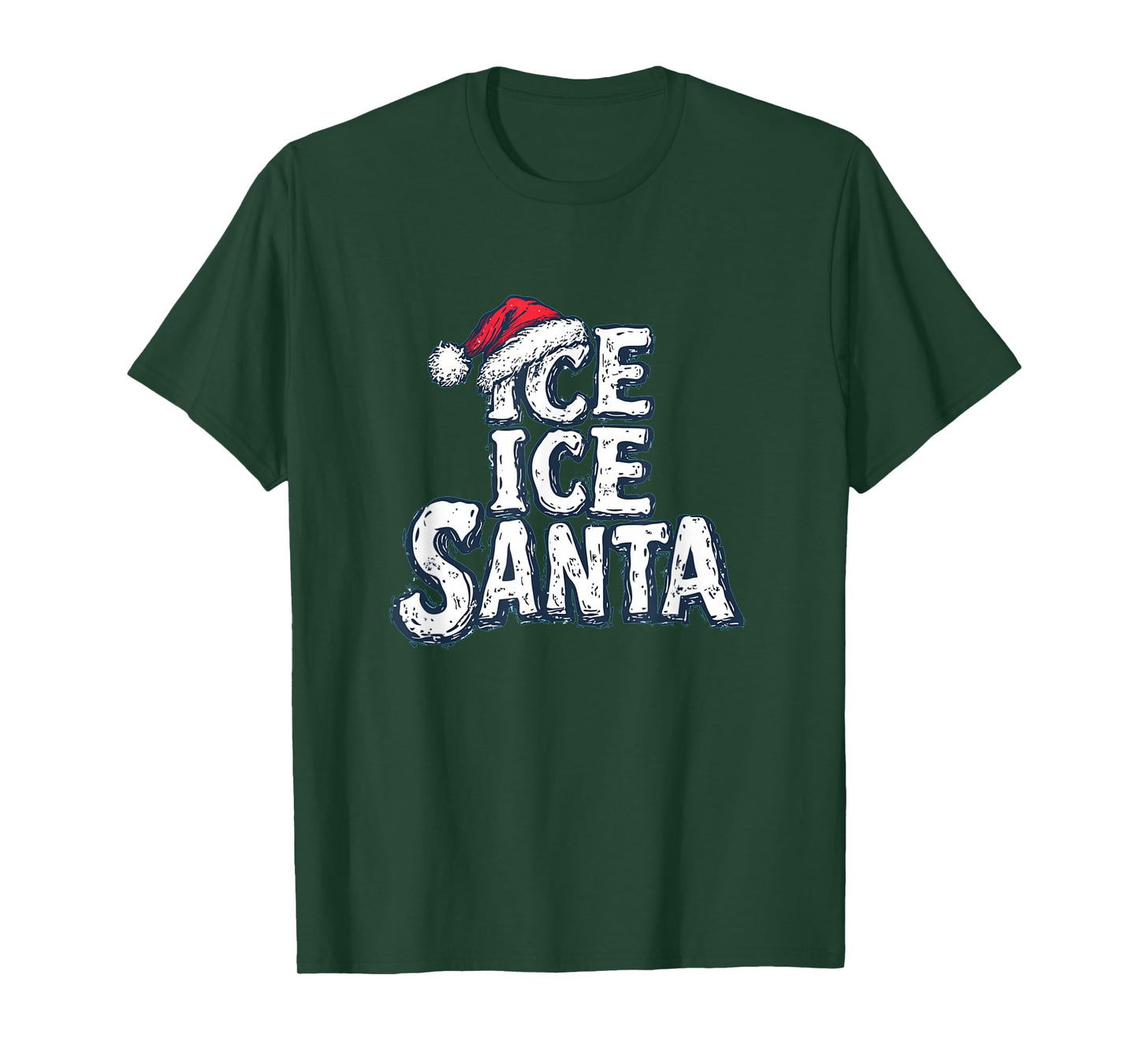 Amazing Ice Ice Santa with Hat for Naughty Xmas T-Shirt