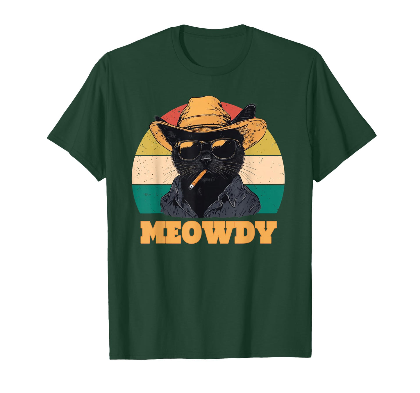Retro Vintage Meowdy Partner Cowboy Cat Vintage T-Shirt