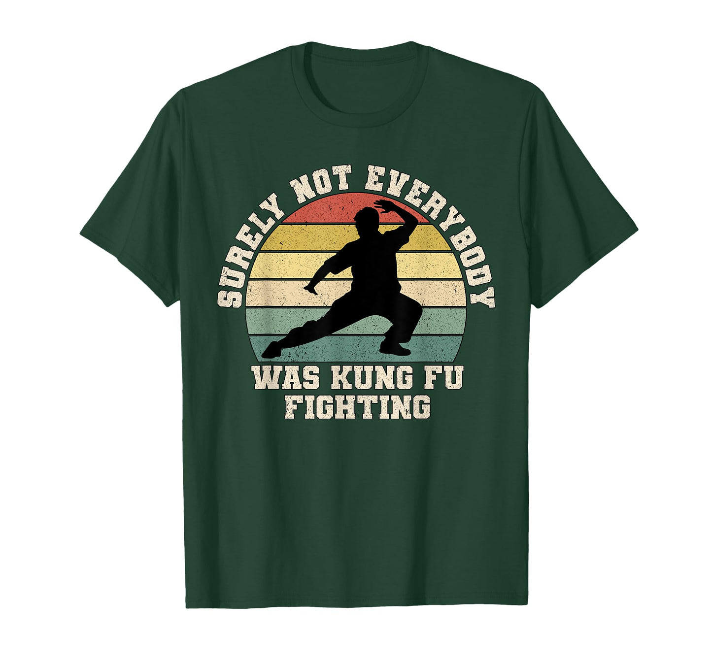 Surely Not Everybody Was Kung Fu Fighting Retro Martial Arts T-Shirt