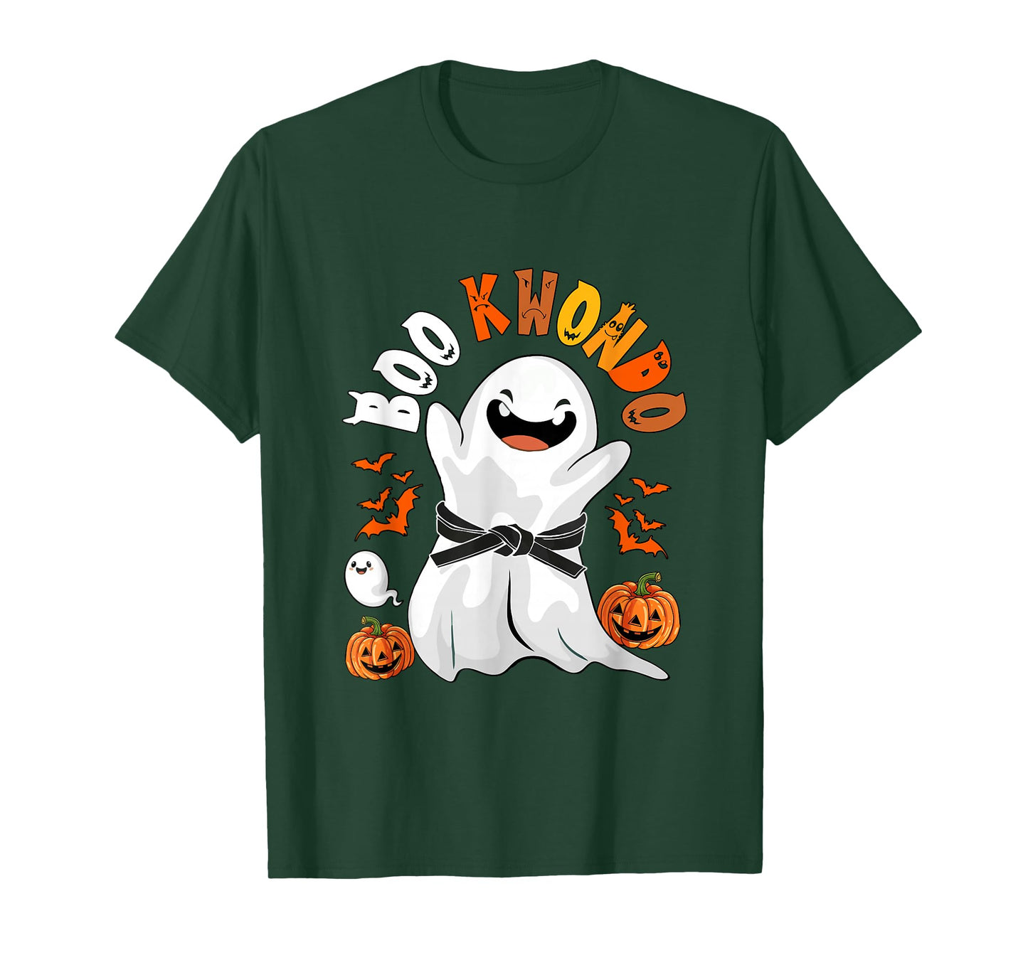 Boo Taekwondo Halloween Ghost Costume Martial Arts Lover T-Shirt