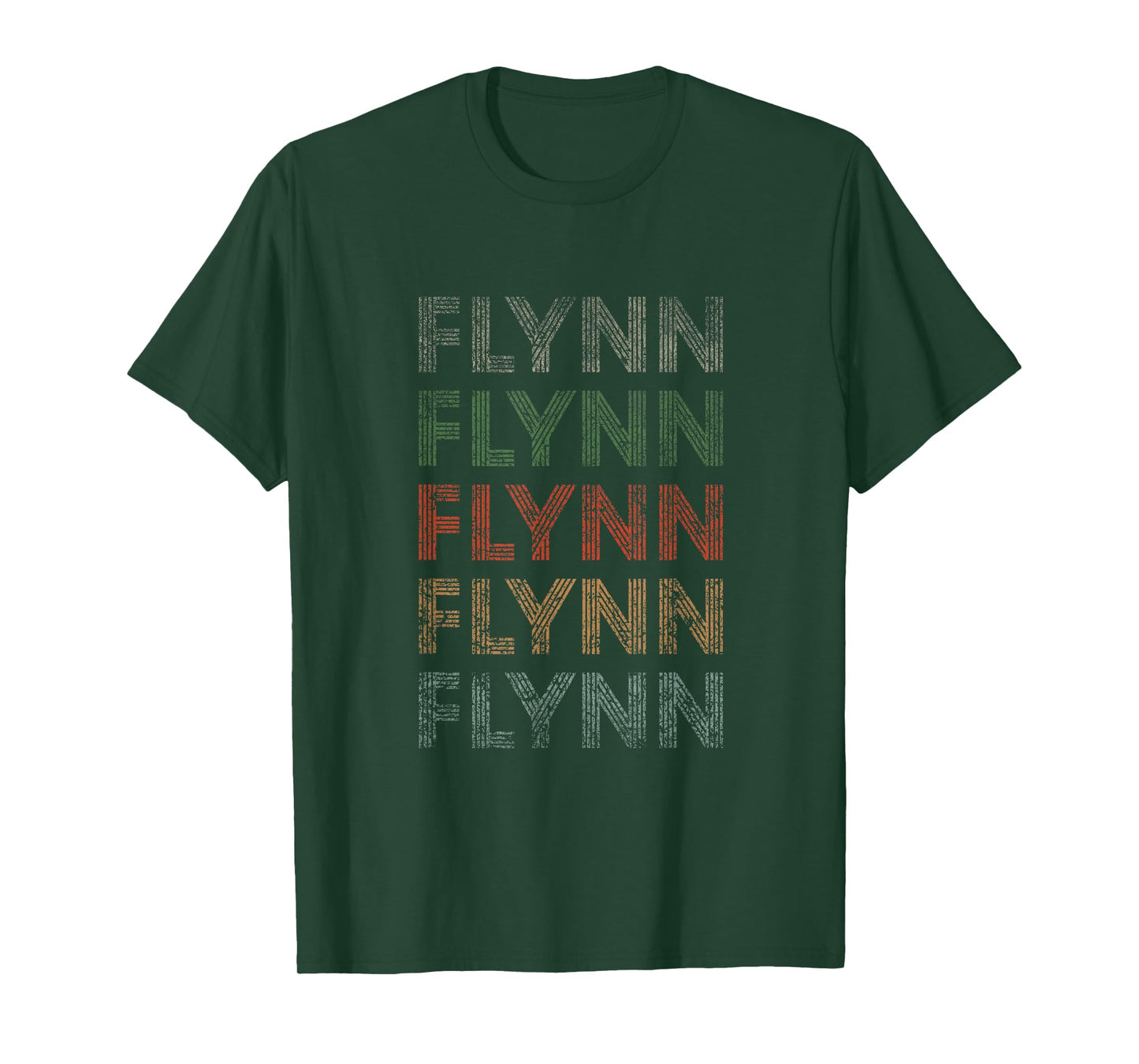 Flynn First Name Grunge Style Vintage Retro T-Shirt