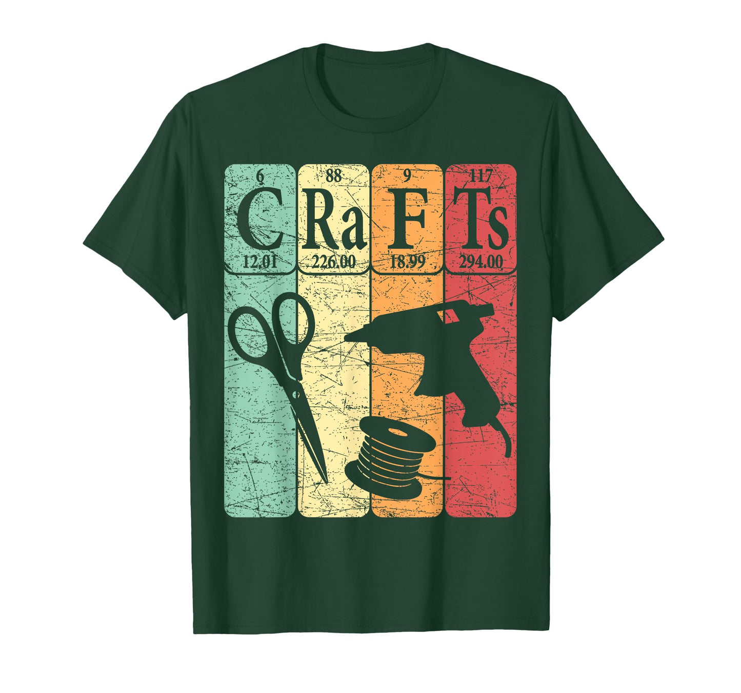 Crafts Periodic Table Elements Crafting Retro Crafter T-Shirt