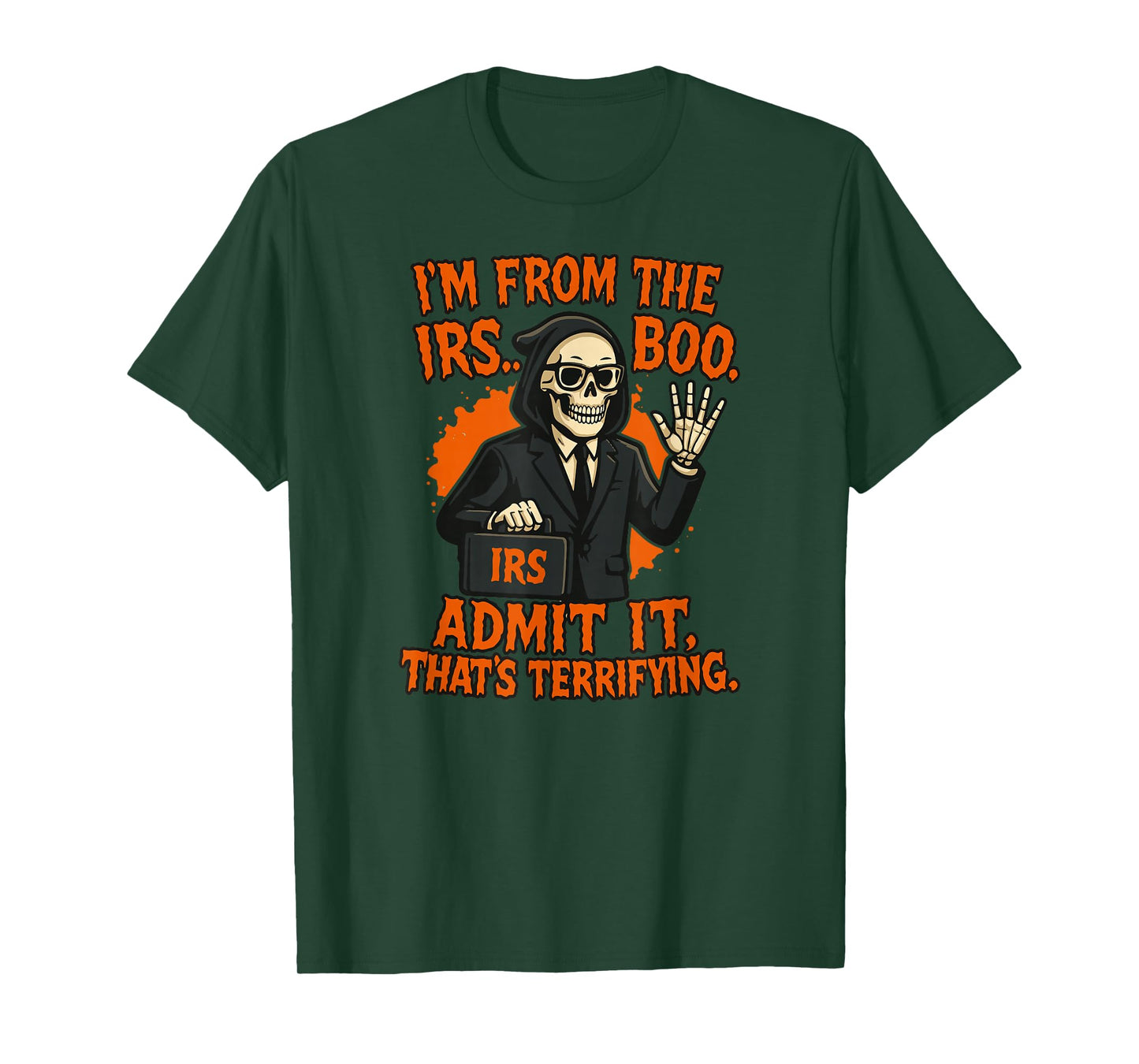 Boo-Halloween, Tax Office Costume, Boo-IRS Agent, Halloween T-Shirt