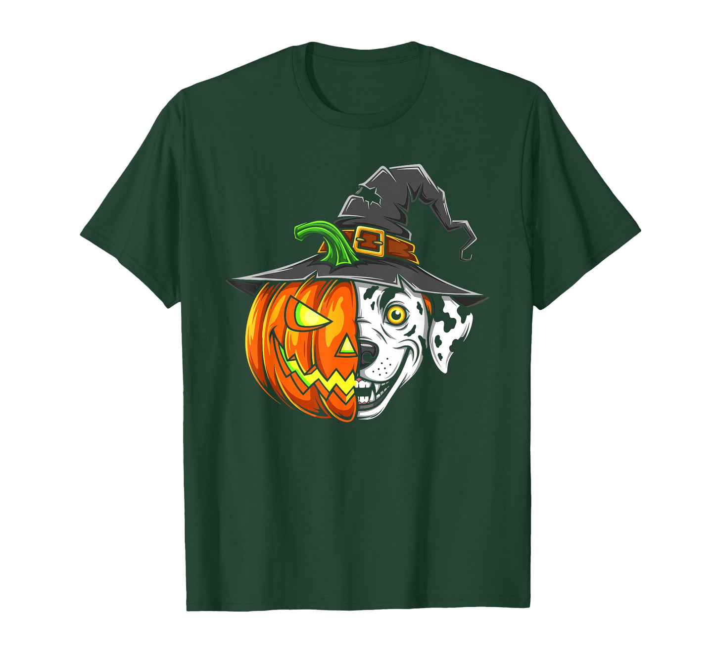 Dalmatian Pumpkin Jack O Lantern Halloween Kids Mens Womens T-Shirt
