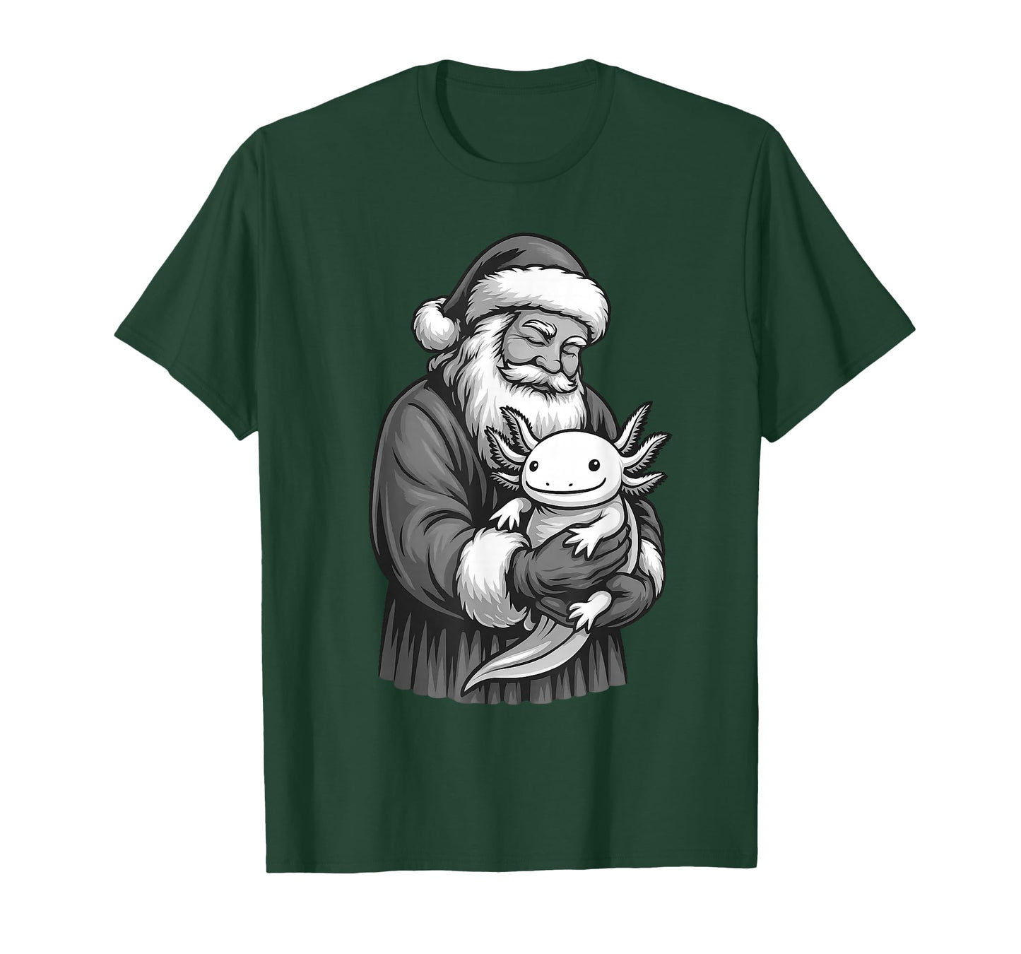 Axolotl Santa Claus Christmas Pet Lover T-Shirt