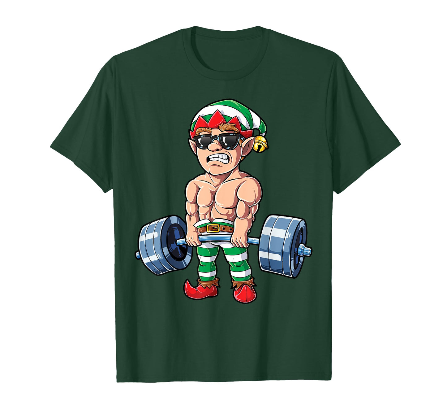 Eleven Weightlifting Christmas Fitness Gym Deadlift Xmas Men T-Shirt