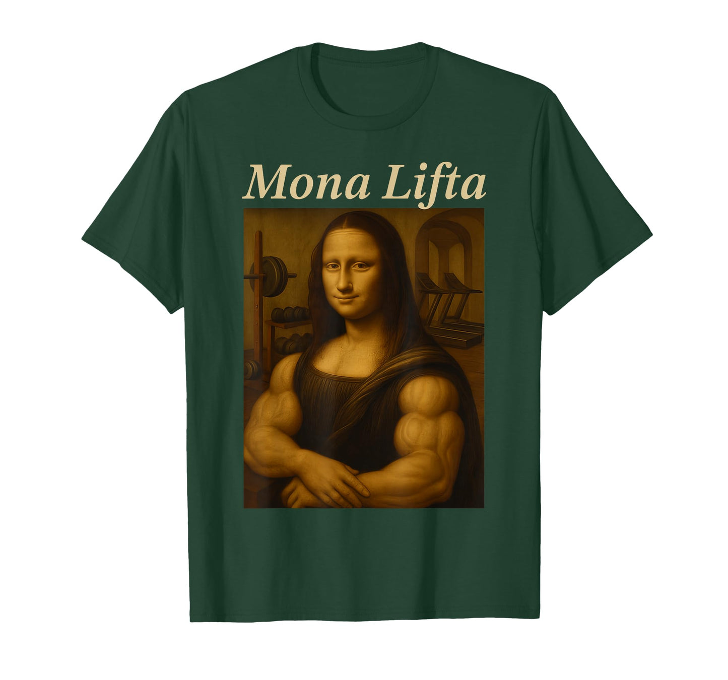 Mona Lifta, Muscle Mona Lisa Bodybuilding Fitness Gym Lover T-Shirt
