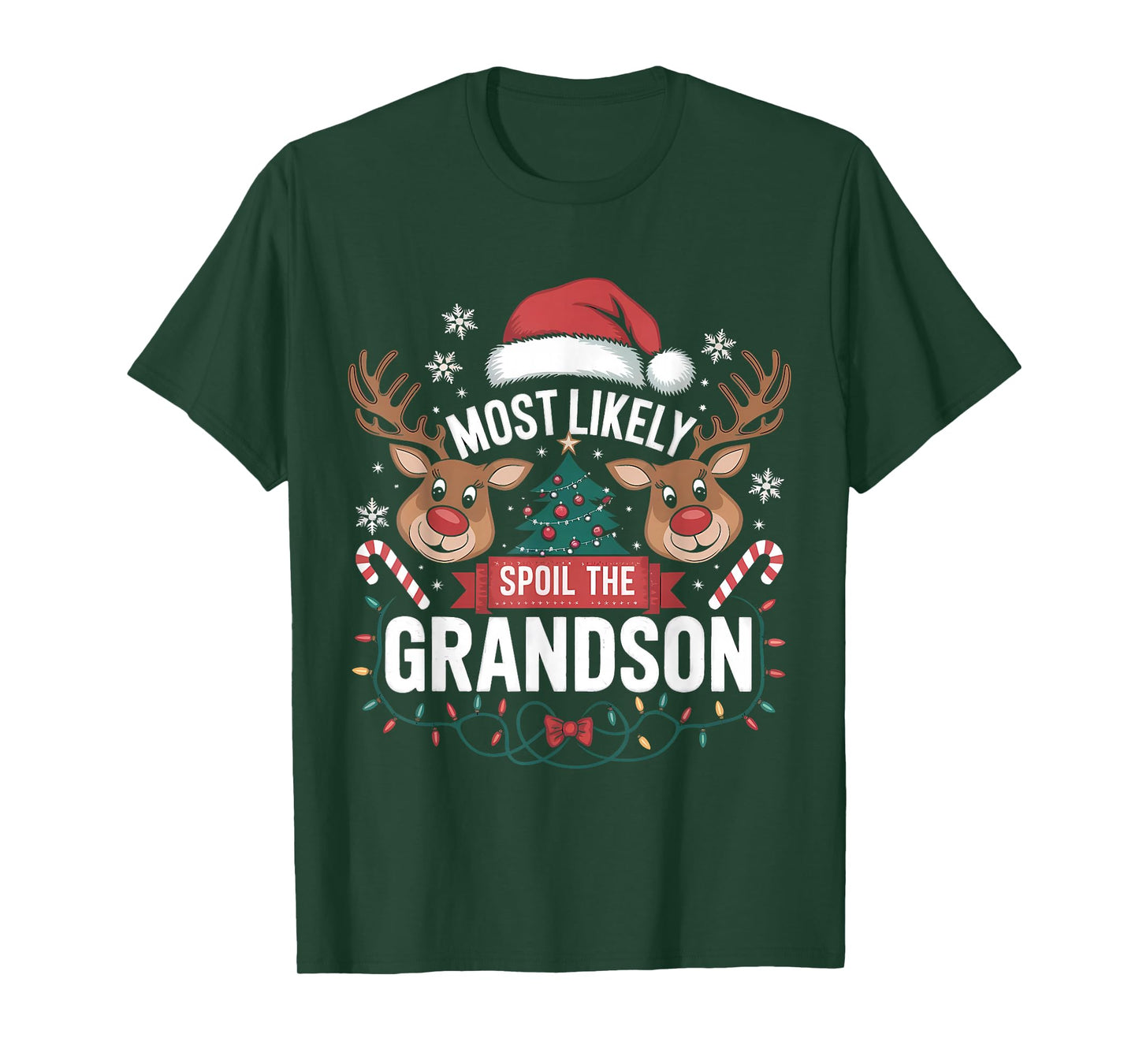 Most Likely to Spoil The Grandchildren Christmas Party Fun T-Shirt
