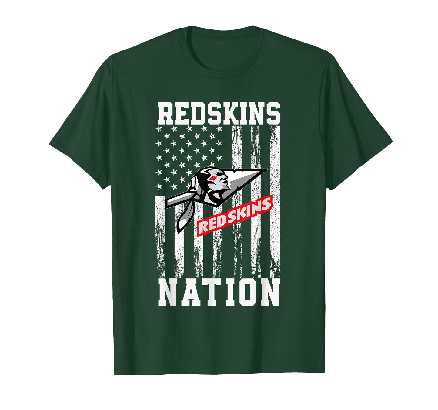 Caldwell Redskins Official High School Gear Unisex-Adults Kids Black Small Straight Short Sleeve Cotton Crew Neck T-Shirt