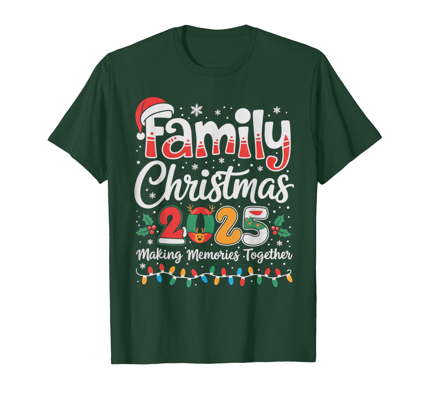 Family Christmas 2025 Matching Outfit Xmas Squad Santa Gifts T-Shirt