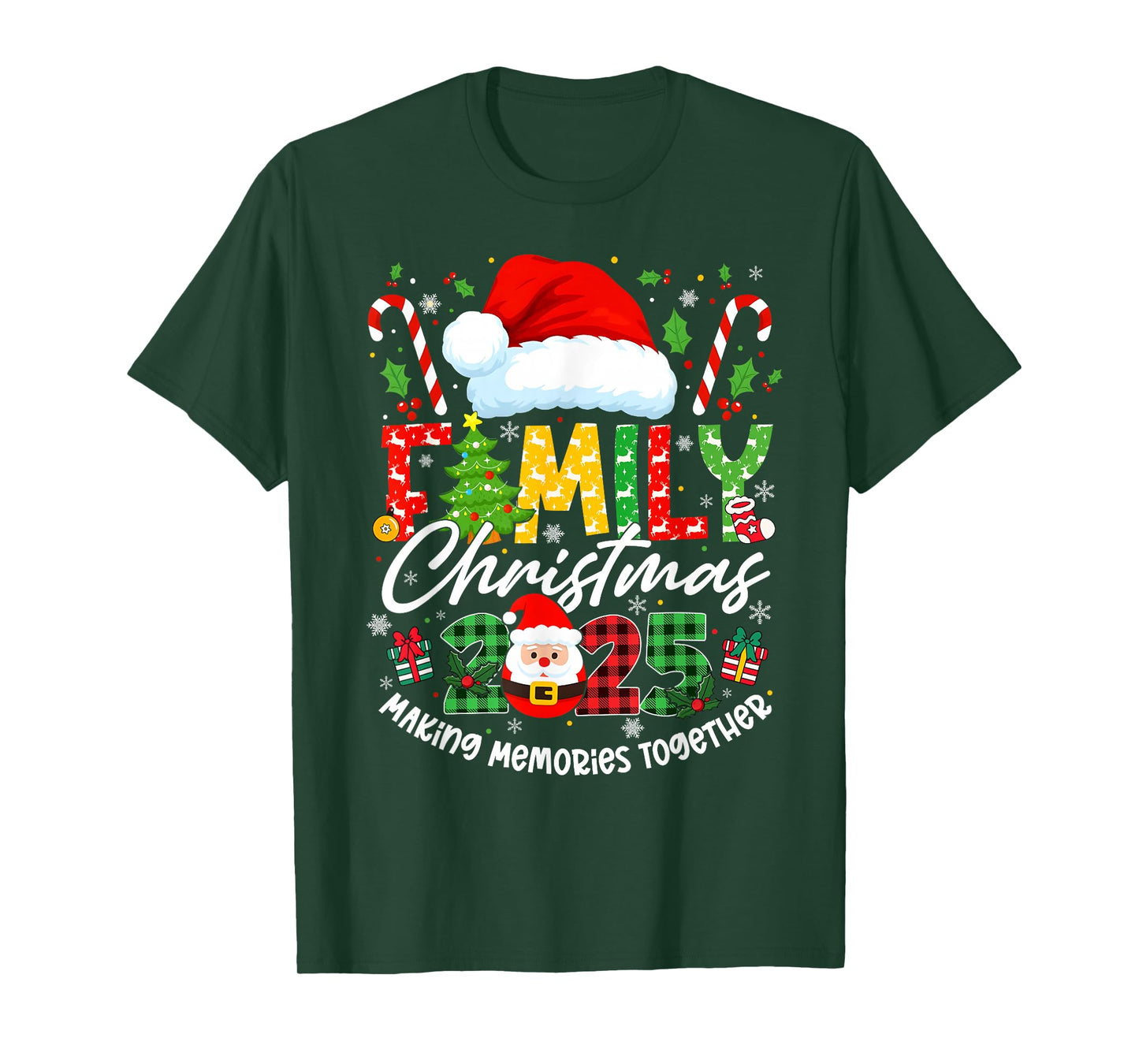 Making Memories Together Christmas 2025 Family Matching T-Shirt